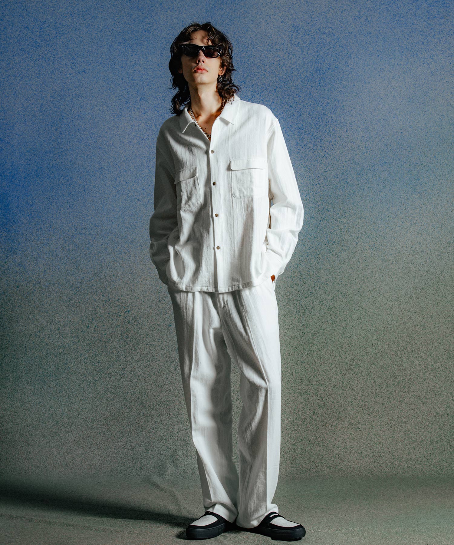 JAX WIDE SUIT TROUSERS HEMP COTTON