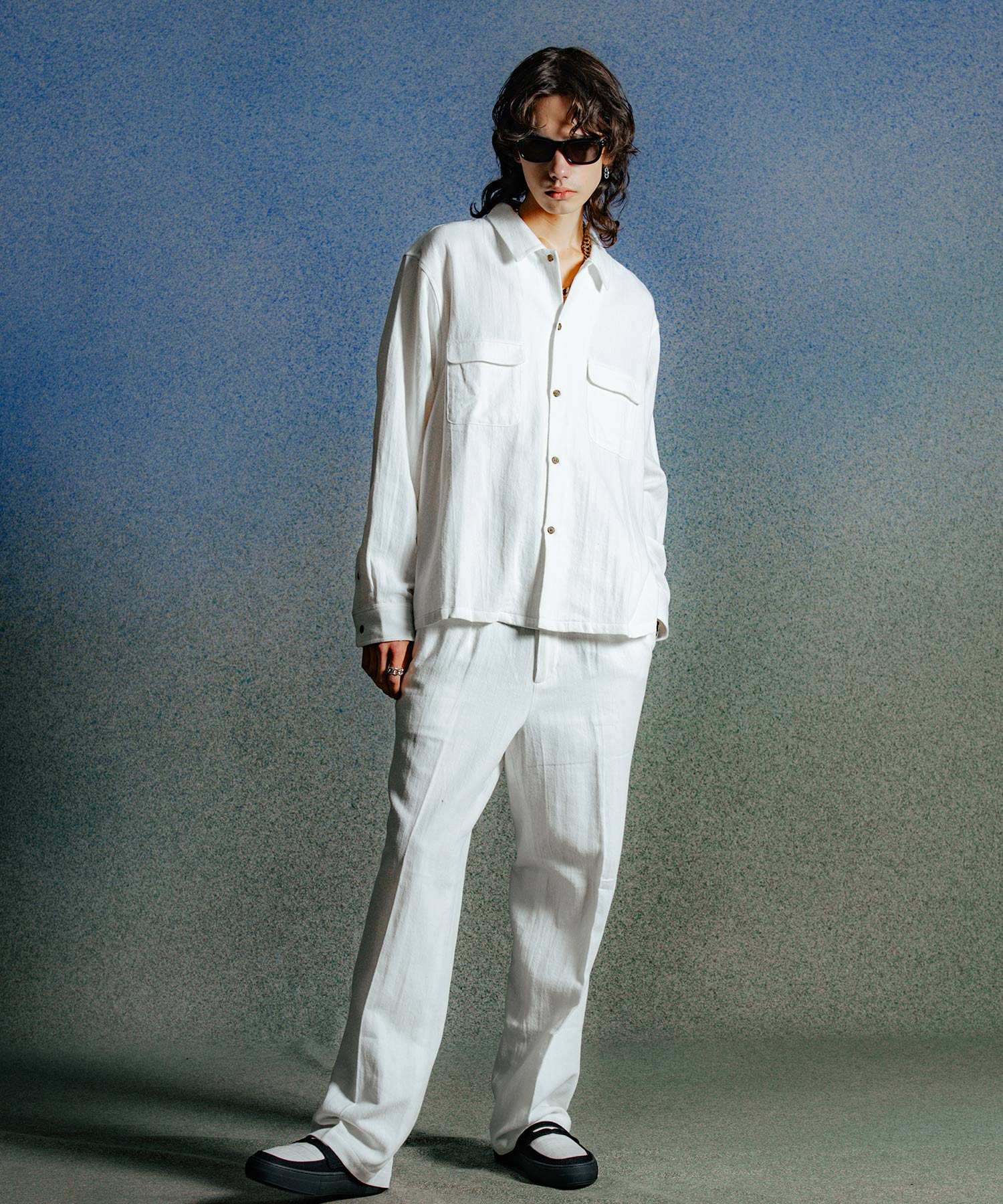 JAX WIDE SUIT TROUSERS HEMP COTTON