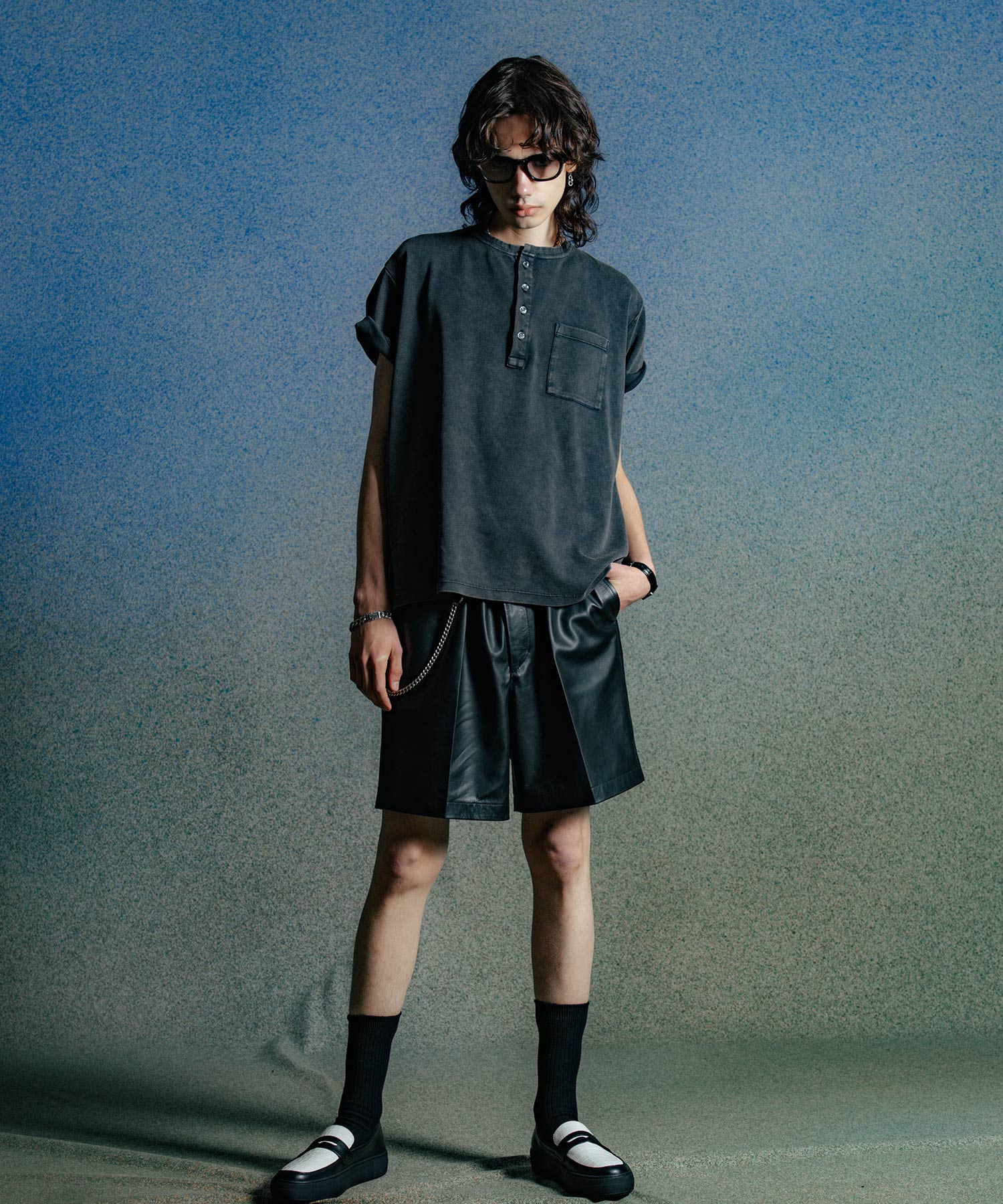 SPANISH LAMB LEATHER SHORT TROUSERS