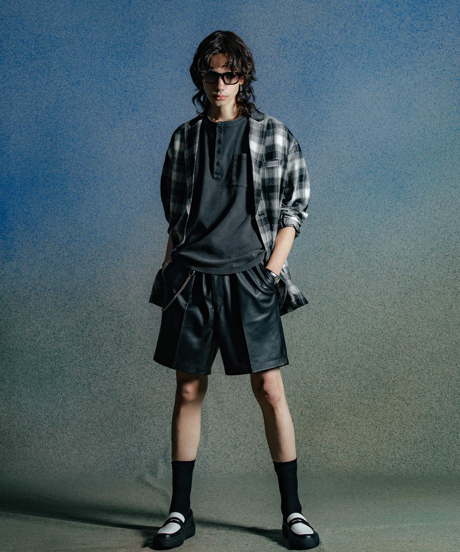 SPANISH LAMB LEATHER SHORT TROUSERS