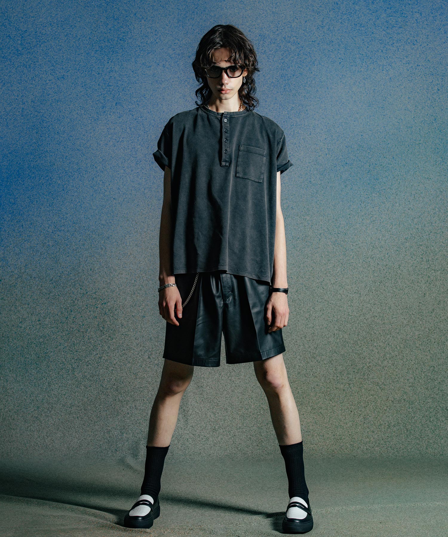 SPANISH LAMB LEATHER SHORT TROUSERS