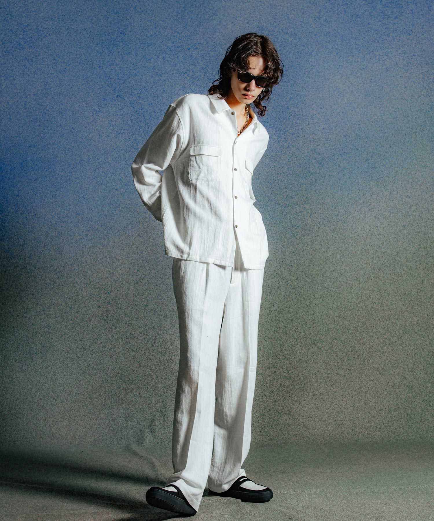 HEMP COTTON OPEN SHIRT