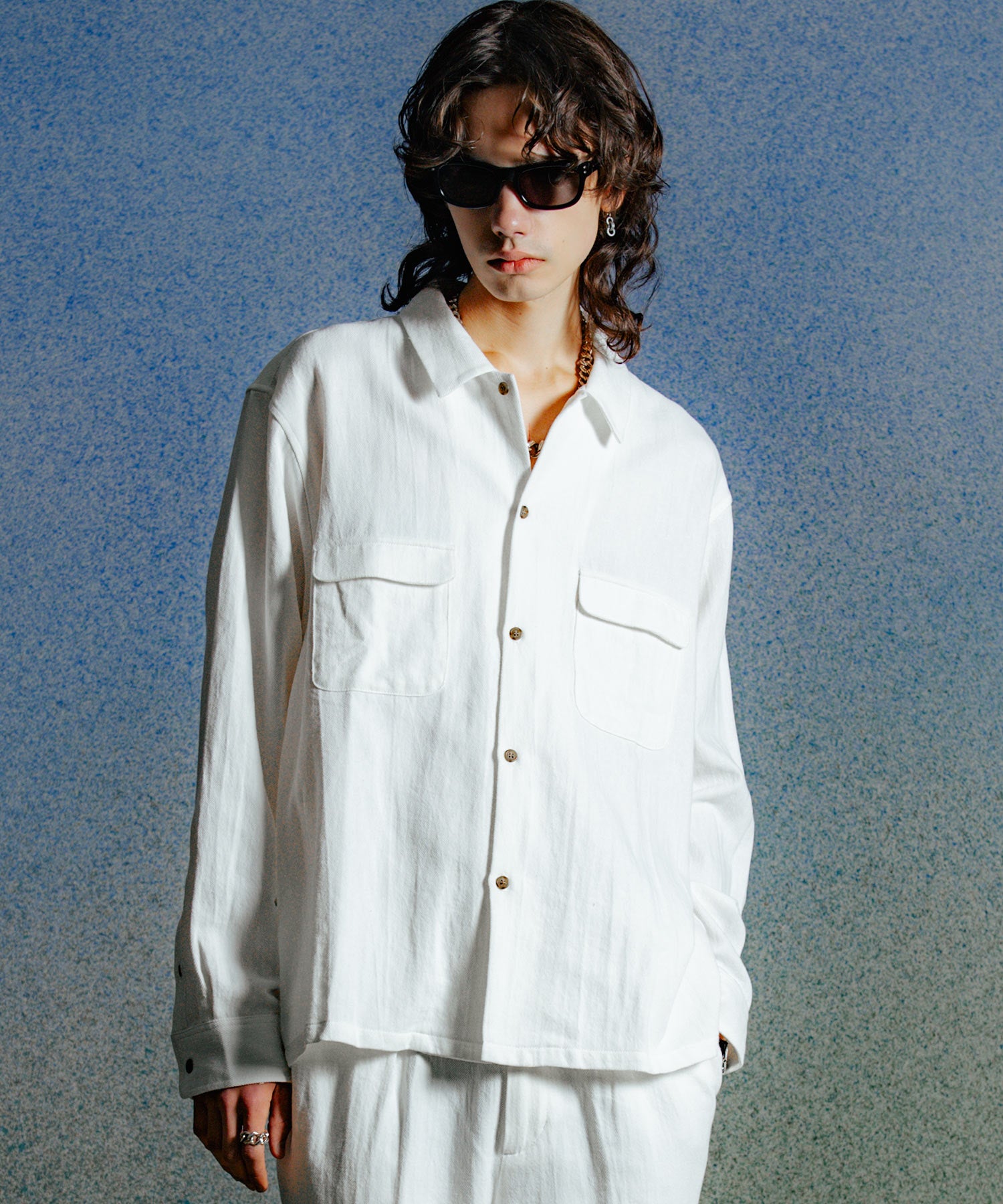 HEMP COTTON OPEN SHIRT