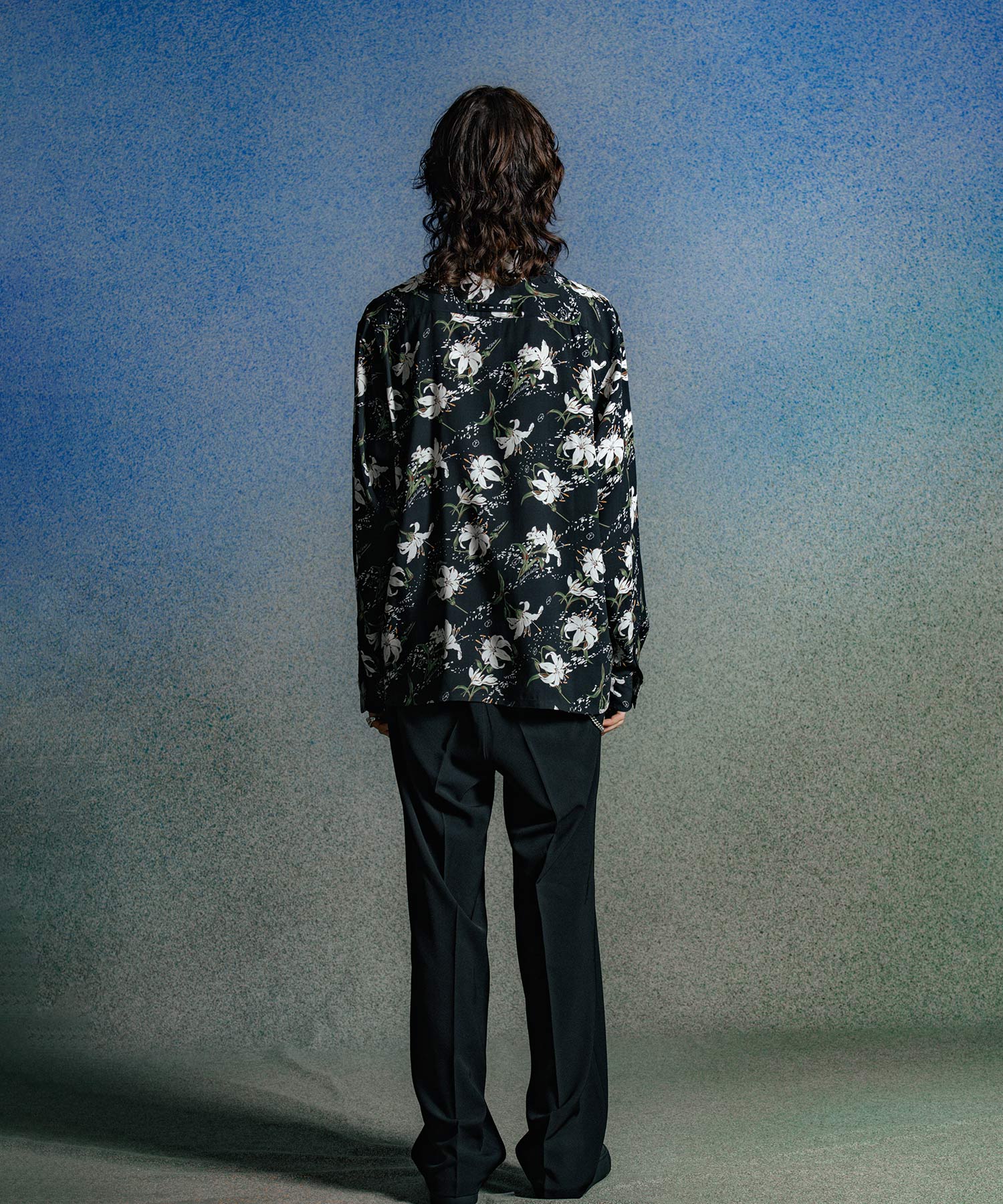 BONE BLOOM ALOHA LONG SLEEVE SHIRT