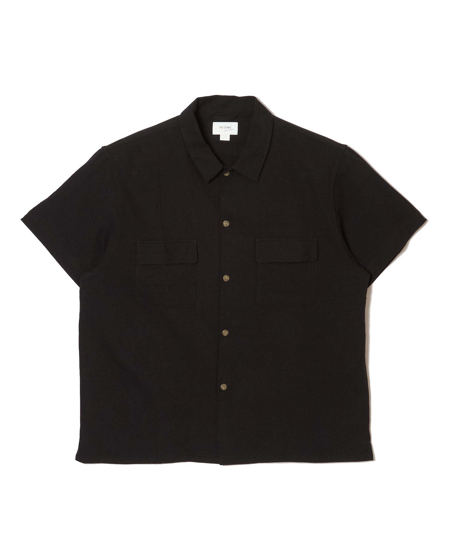 HEMP COTTON SHORT SLLEVE OPEN SHIRT