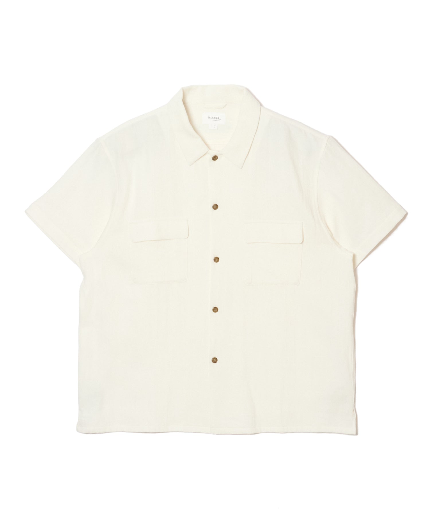 HEMP COTTON SHORT SLLEVE OPEN SHIRT