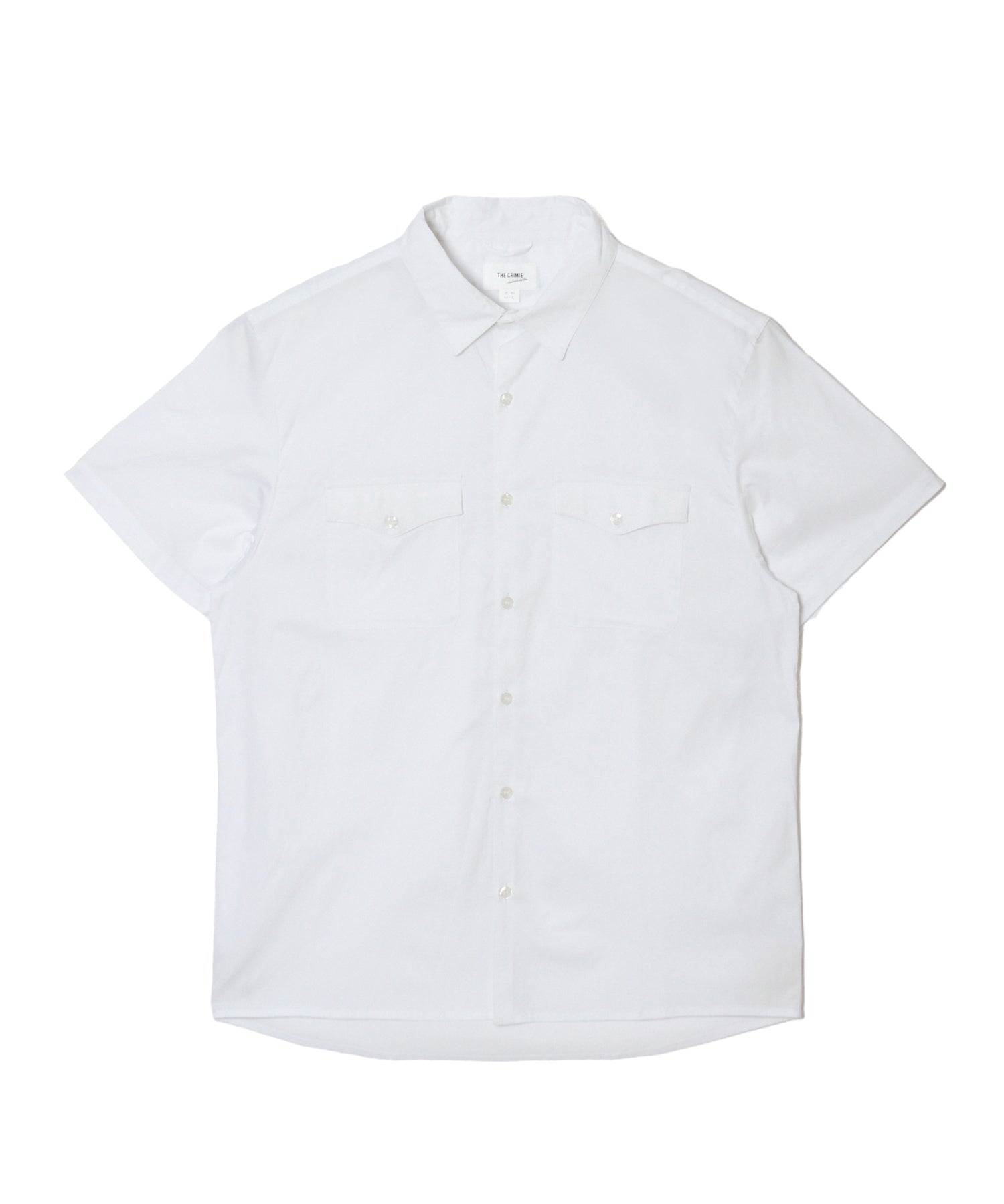 FLAP POCKET STRETCH DRESS SHORT SLEEVE SHIRT