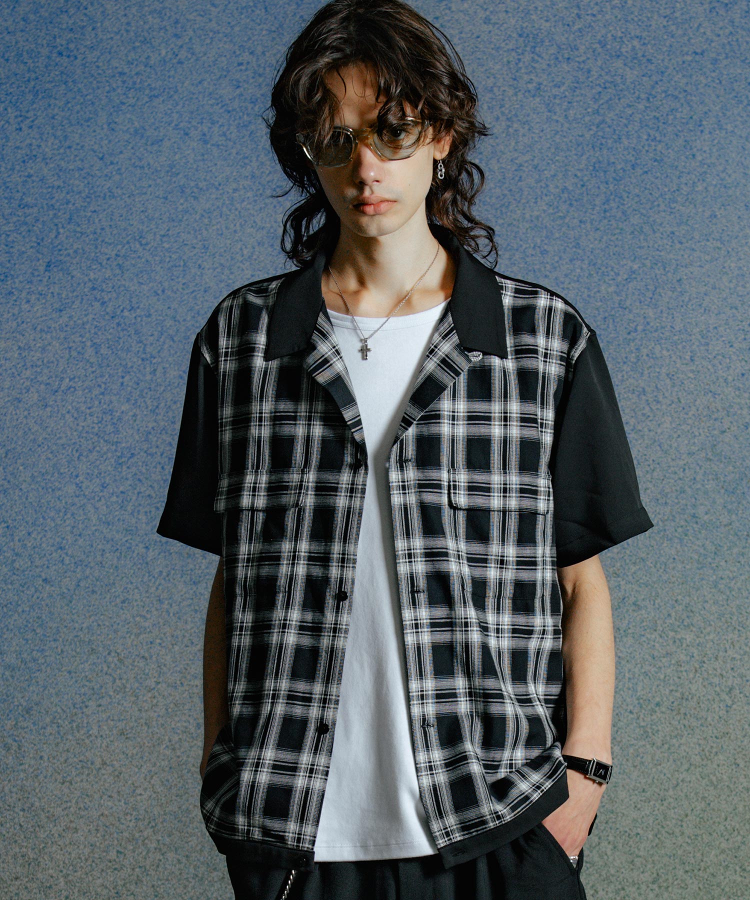 SHORT LENGTH CHECK SHORT SLEEVE SHIRT