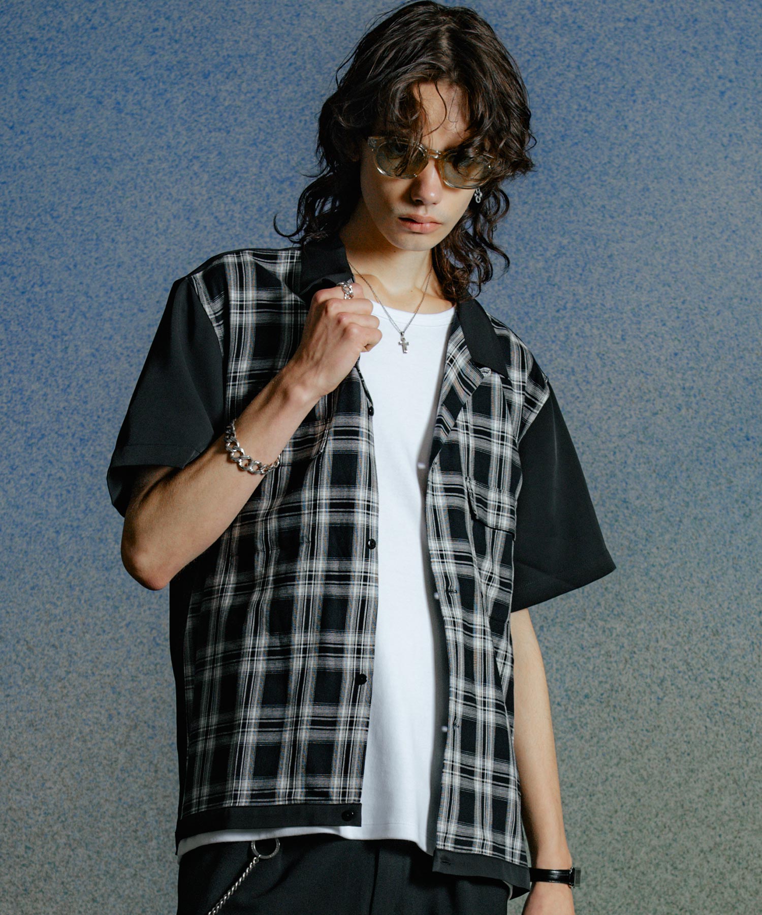 SHORT LENGTH CHECK SHORT SLEEVE SHIRT