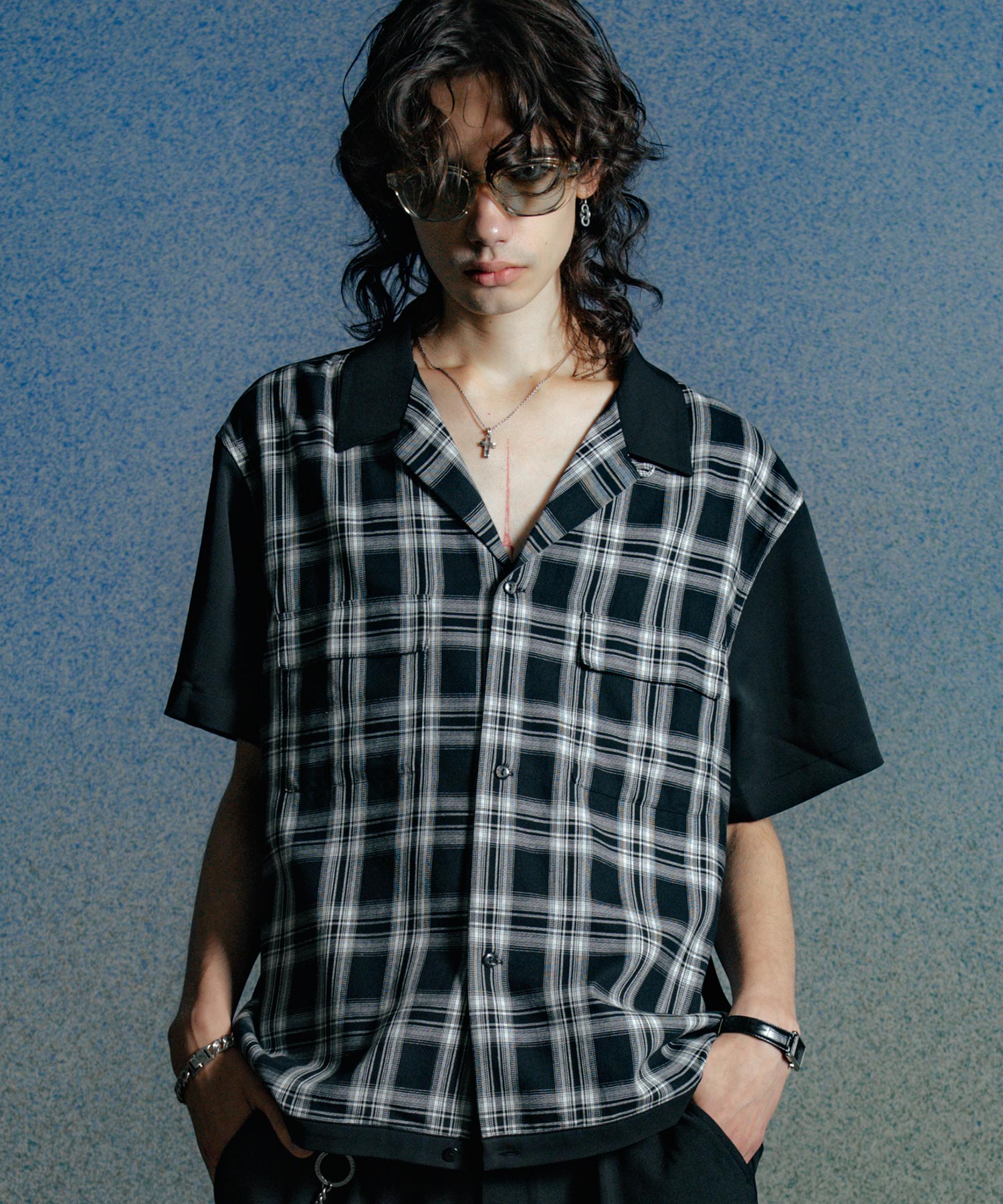 SHORT LENGTH CHECK SHORT SLEEVE SHIRT