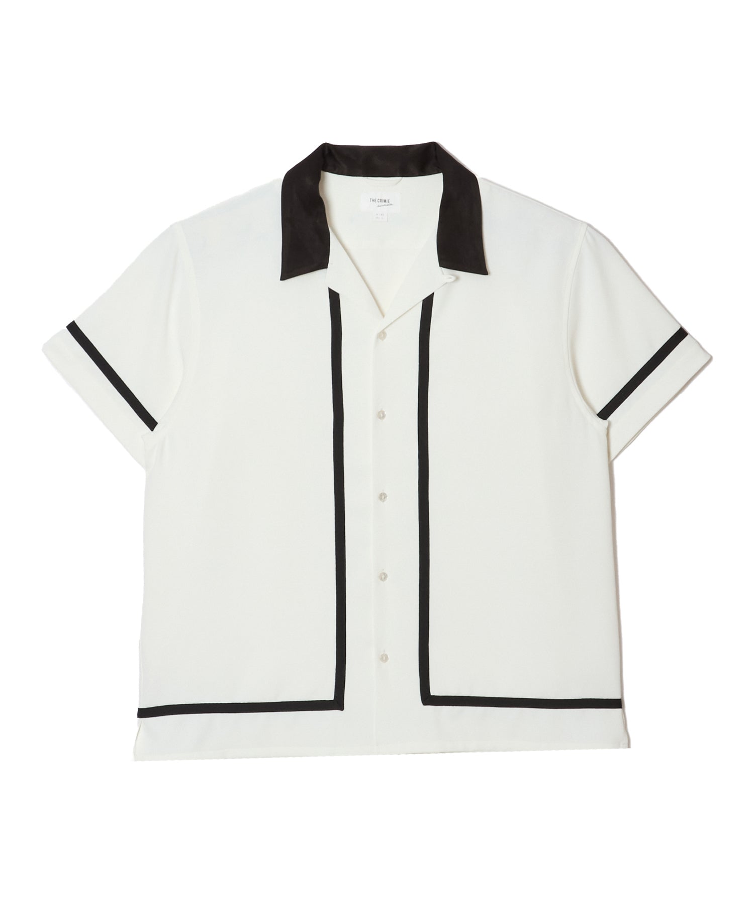 LINE OPEN COLLAR SHORT SLEEVE SHIRT