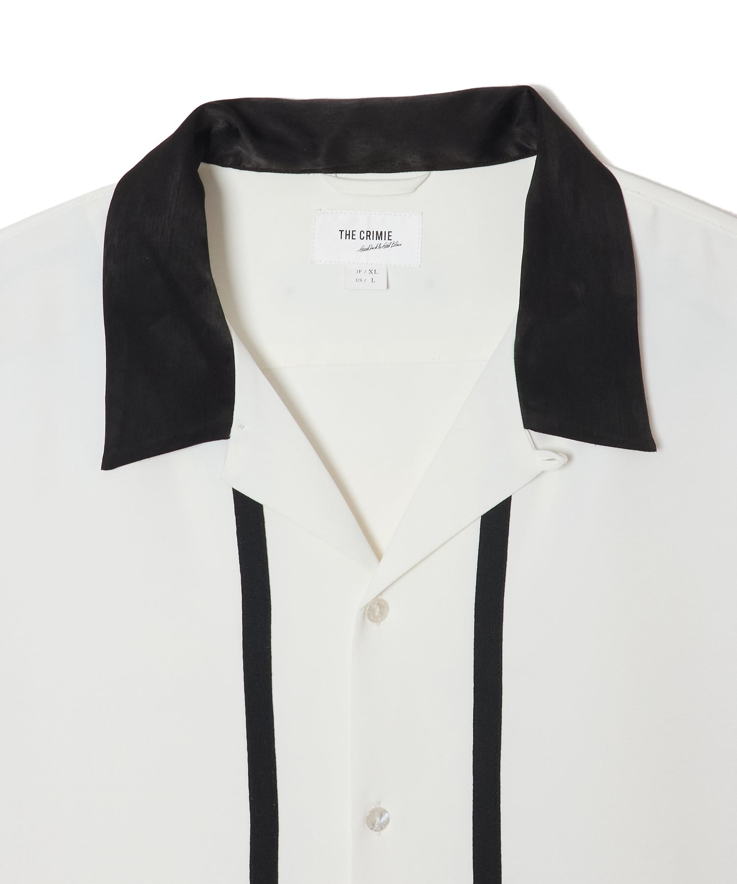 LINE OPEN COLLAR SHORT SLEEVE SHIRT