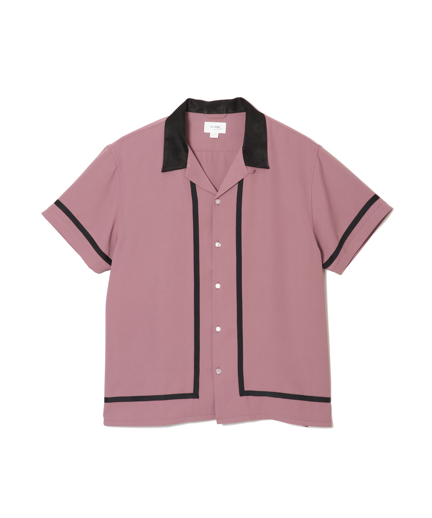 LINE OPEN COLLAR SHORT SLEEVE SHIRT