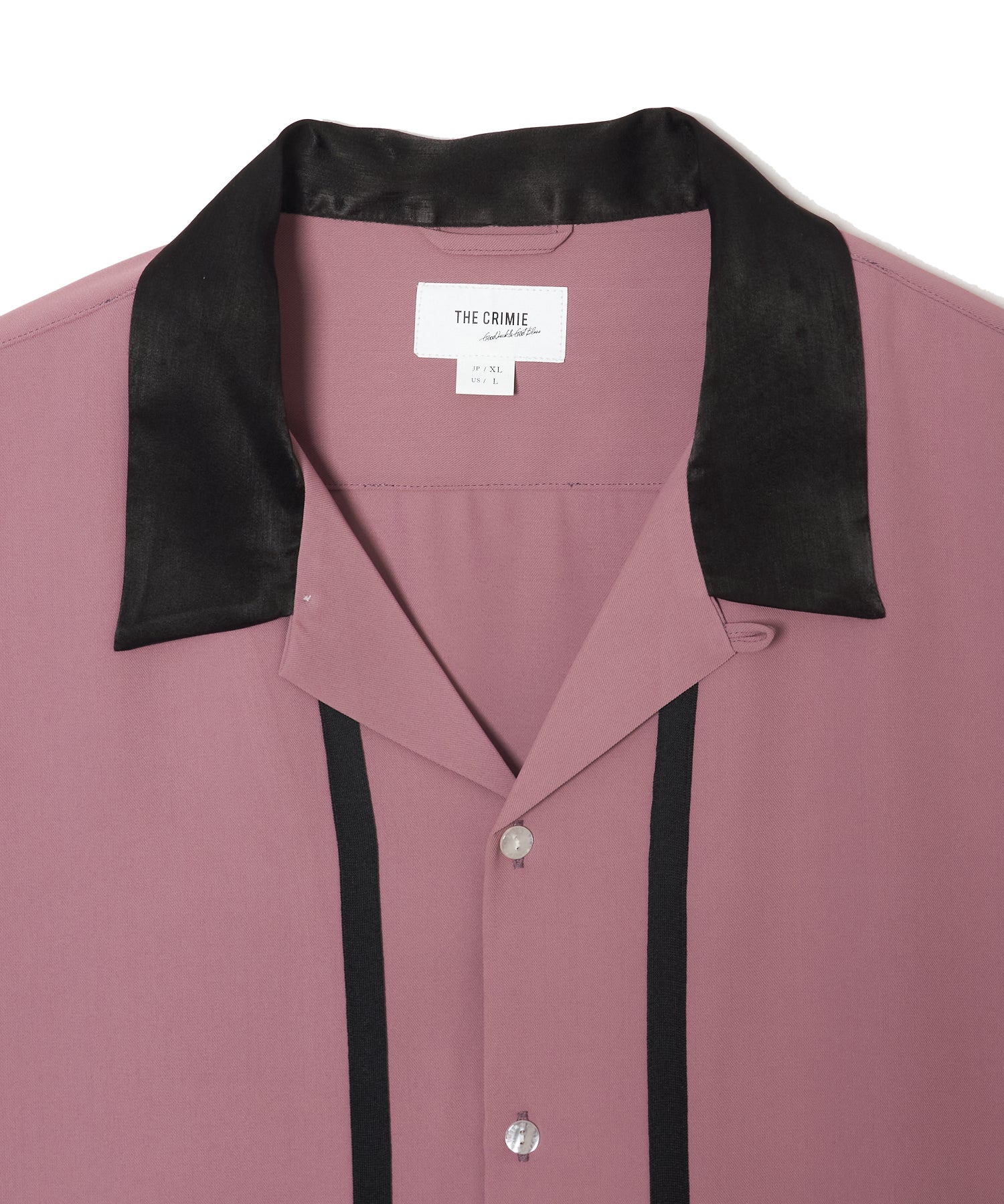 LINE OPEN COLLAR SHORT SLEEVE SHIRT