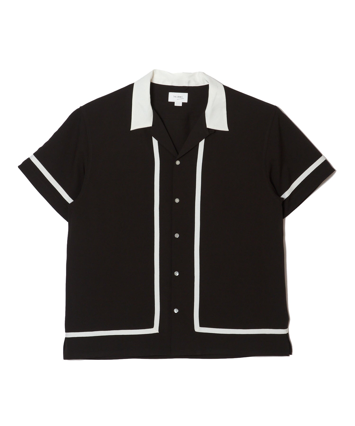 LINE OPEN COLLAR SHORT SLEEVE SHIRT