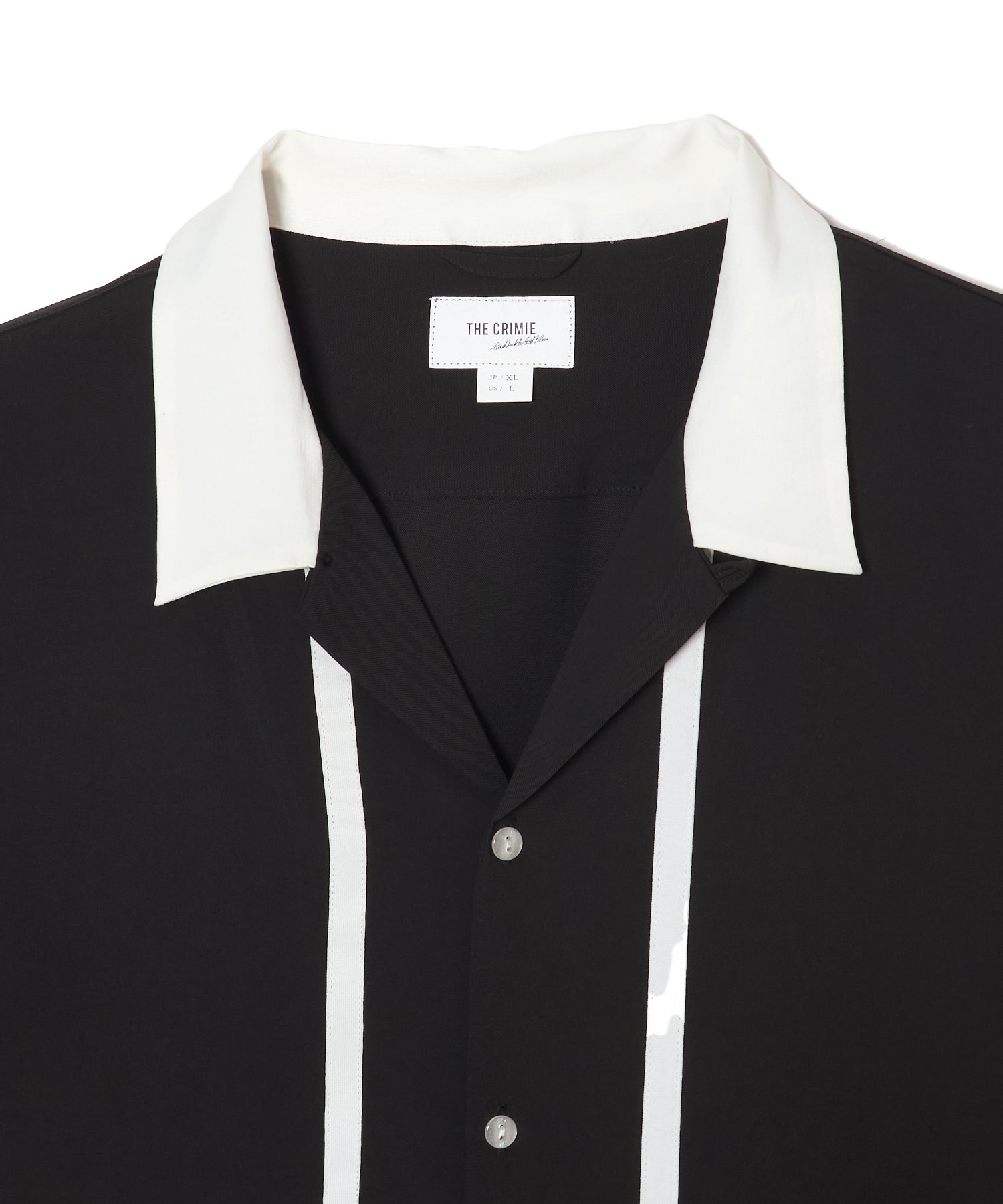 LINE OPEN COLLAR SHORT SLEEVE SHIRT