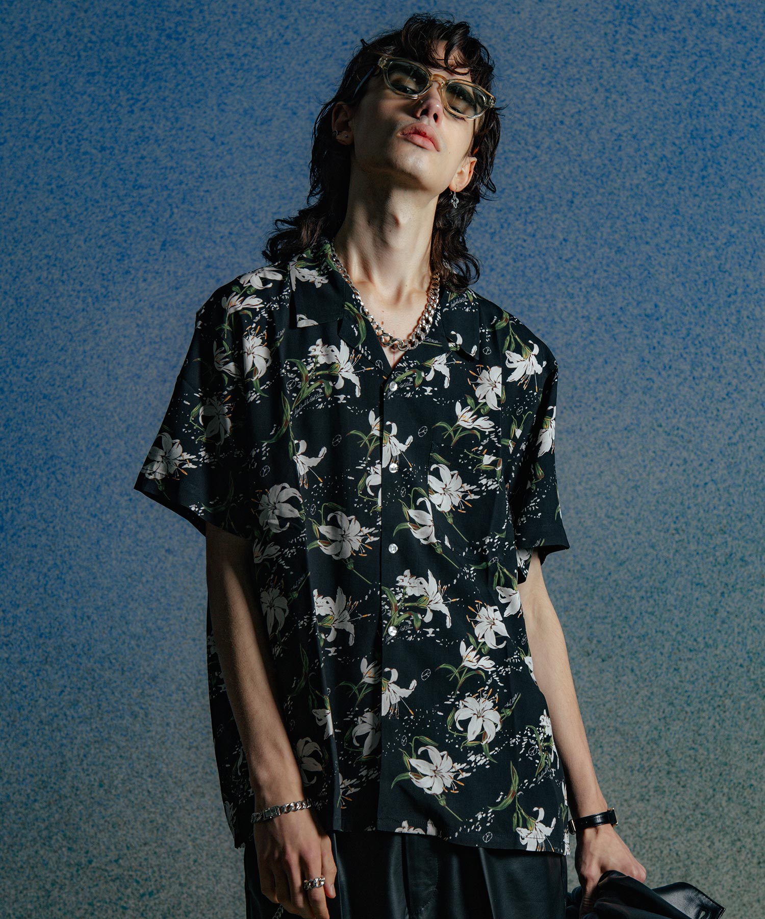 BONE BLOOM ALOHA SHIRT