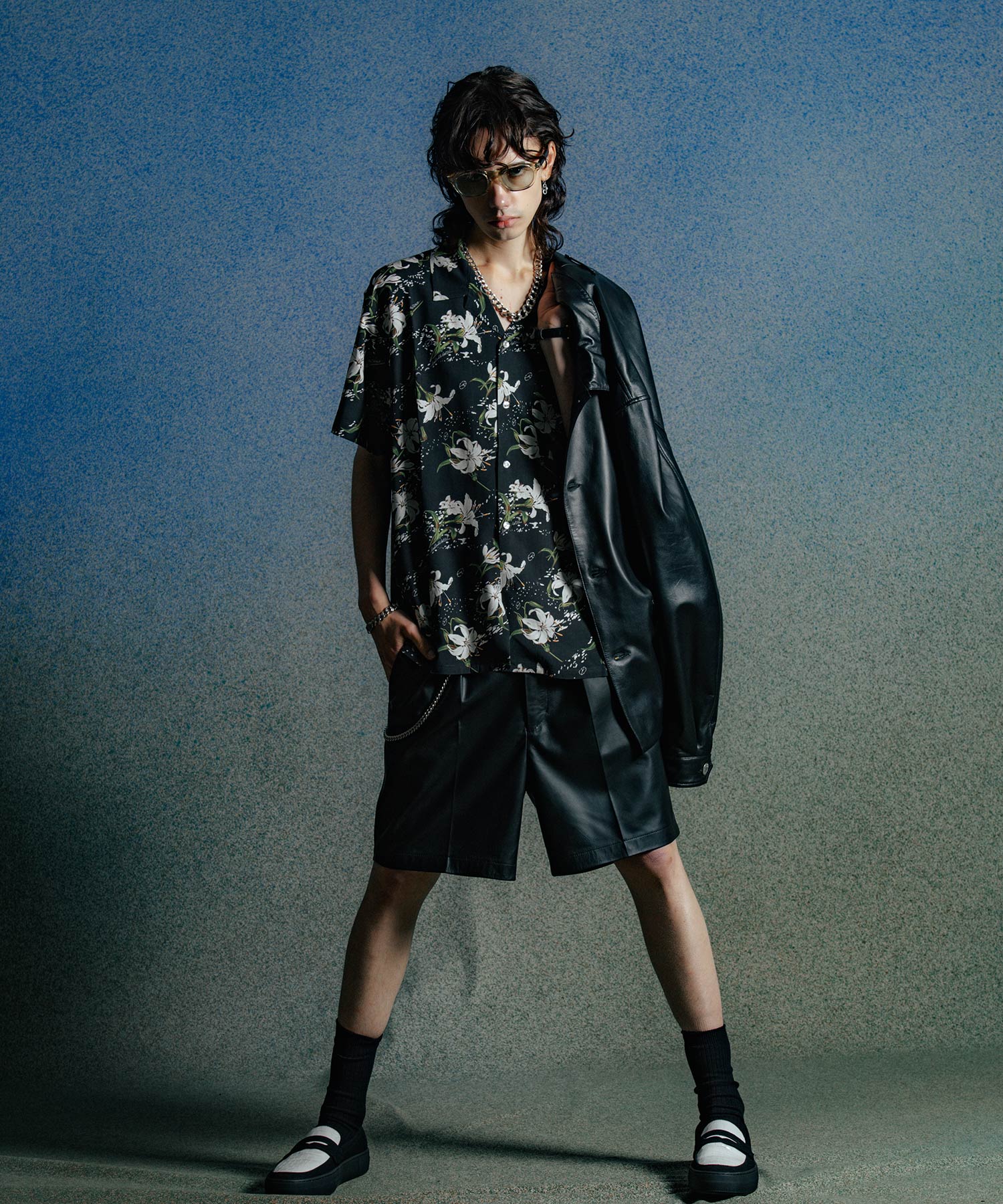 BONE BLOOM ALOHA SHIRT