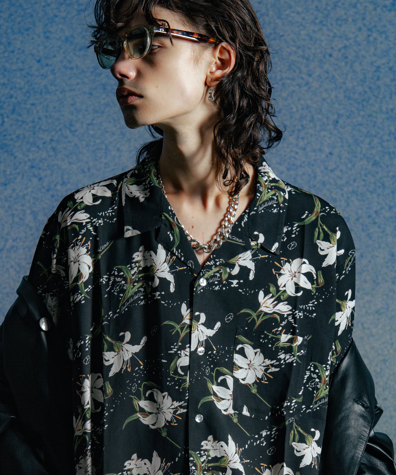 BONE BLOOM ALOHA SHIRT