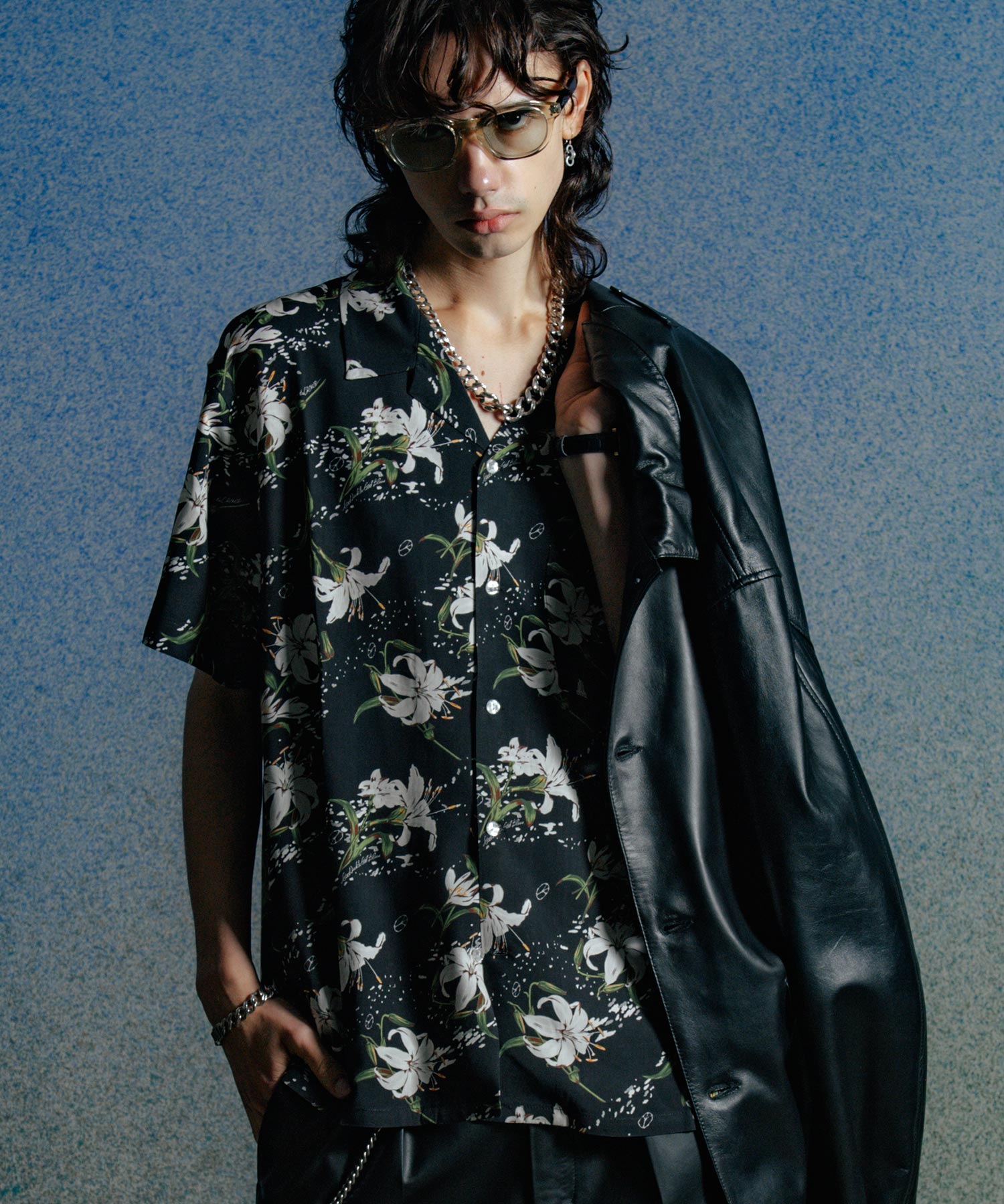 BONE BLOOM ALOHA SHIRT
