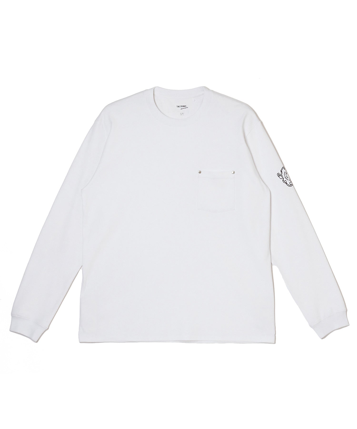 EMBLEM LOGO RIVET POCKET LONG T SHIRT