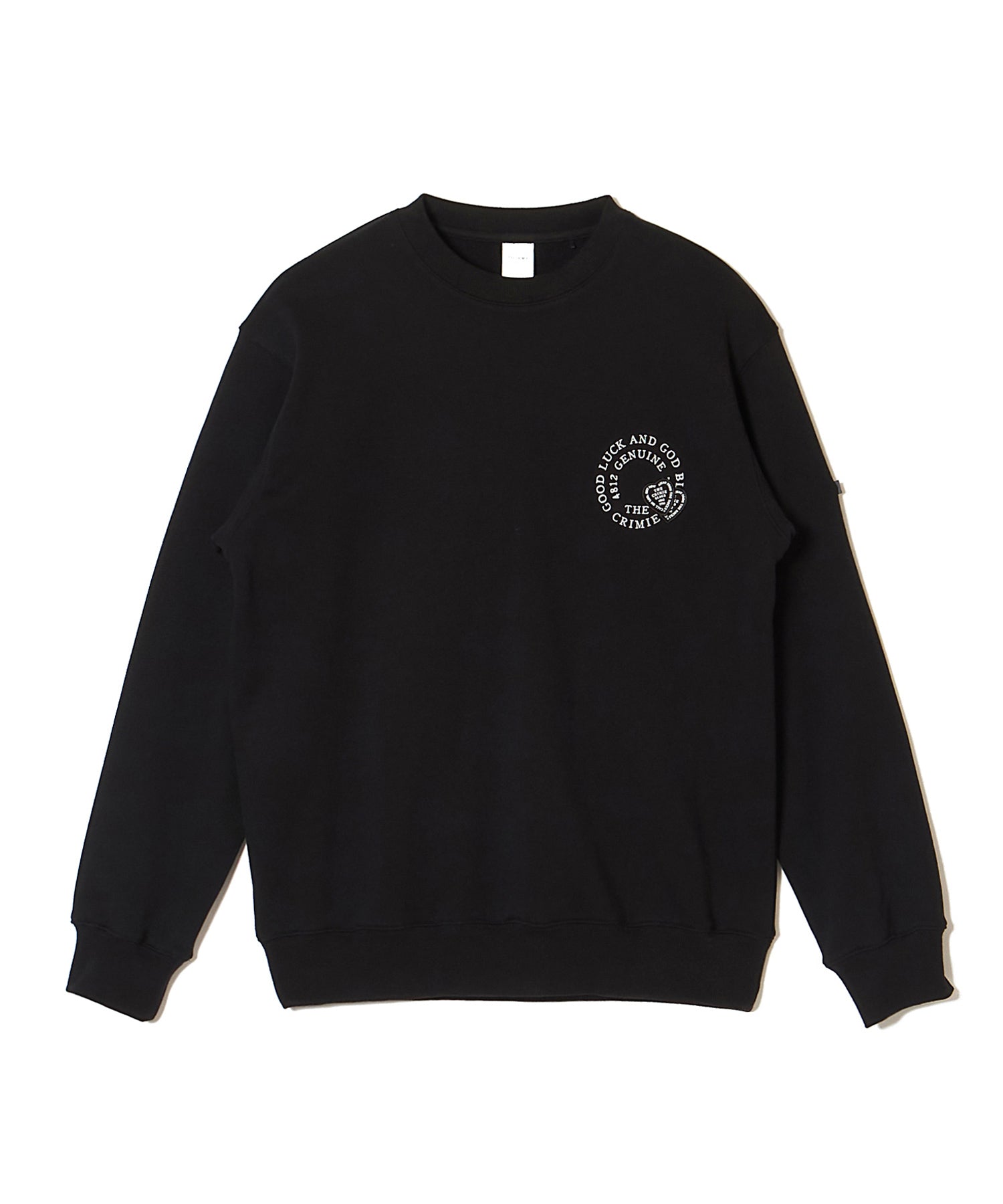 CIRCLE LOGO HEART WAPPEN CREW NECK SWEAT