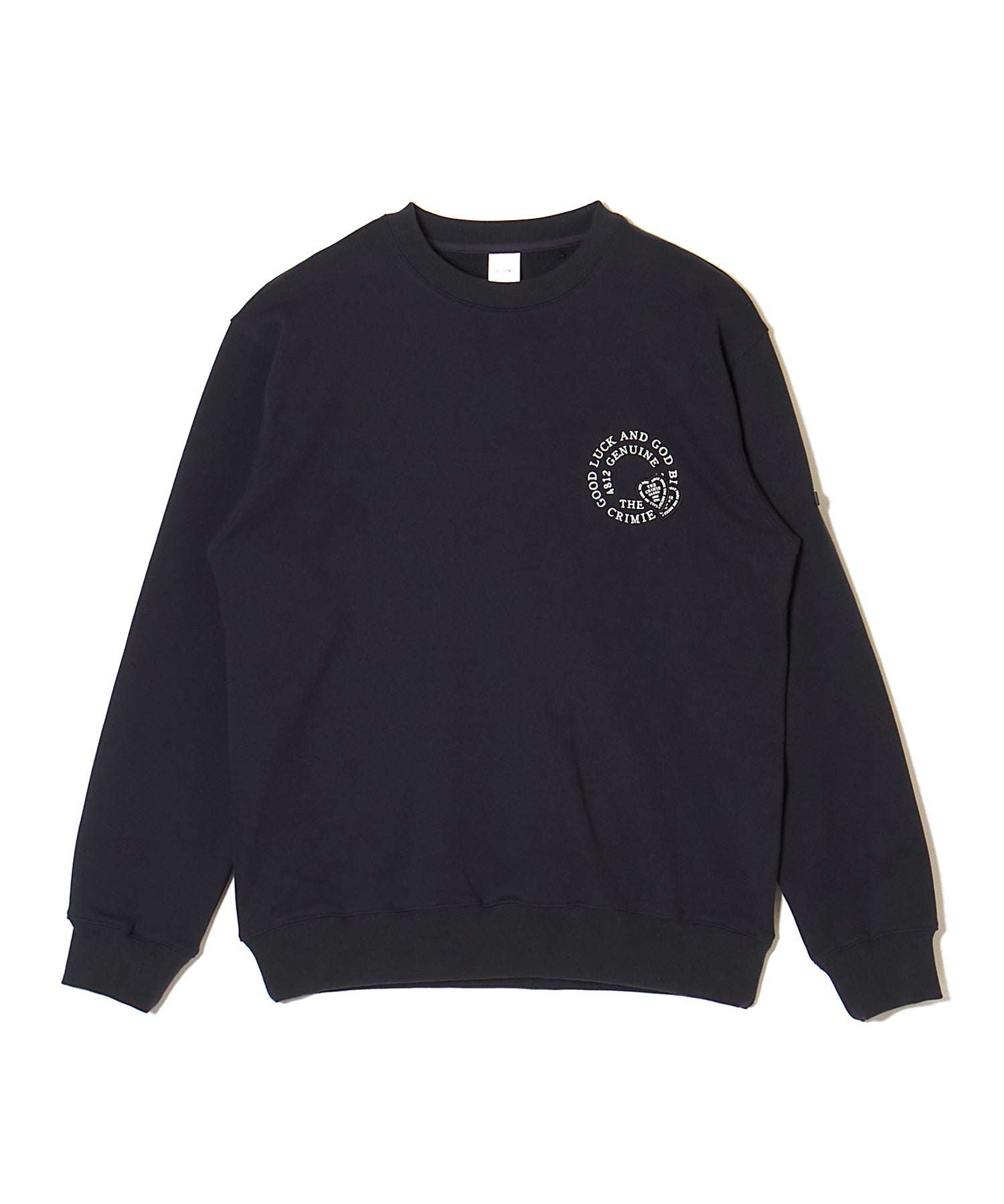 CIRCLE LOGO HEART WAPPEN CREW NECK SWEAT
