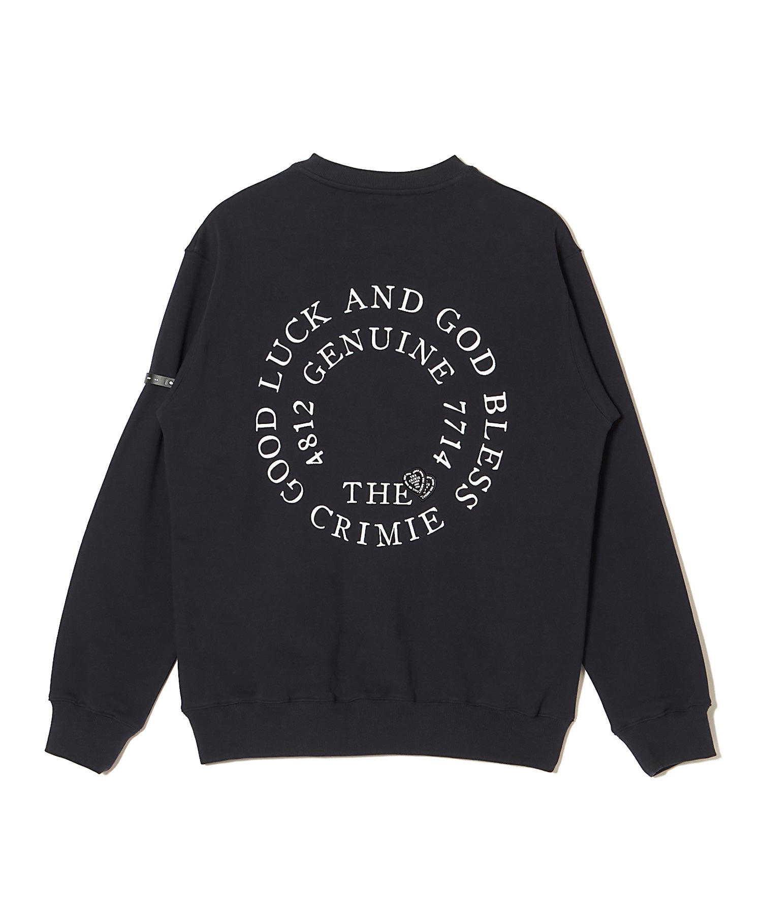 CIRCLE LOGO HEART WAPPEN CREW NECK SWEAT