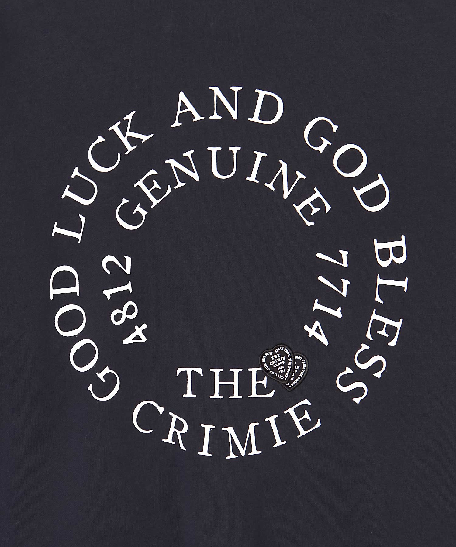 CIRCLE LOGO HEART WAPPEN CREW NECK SWEAT