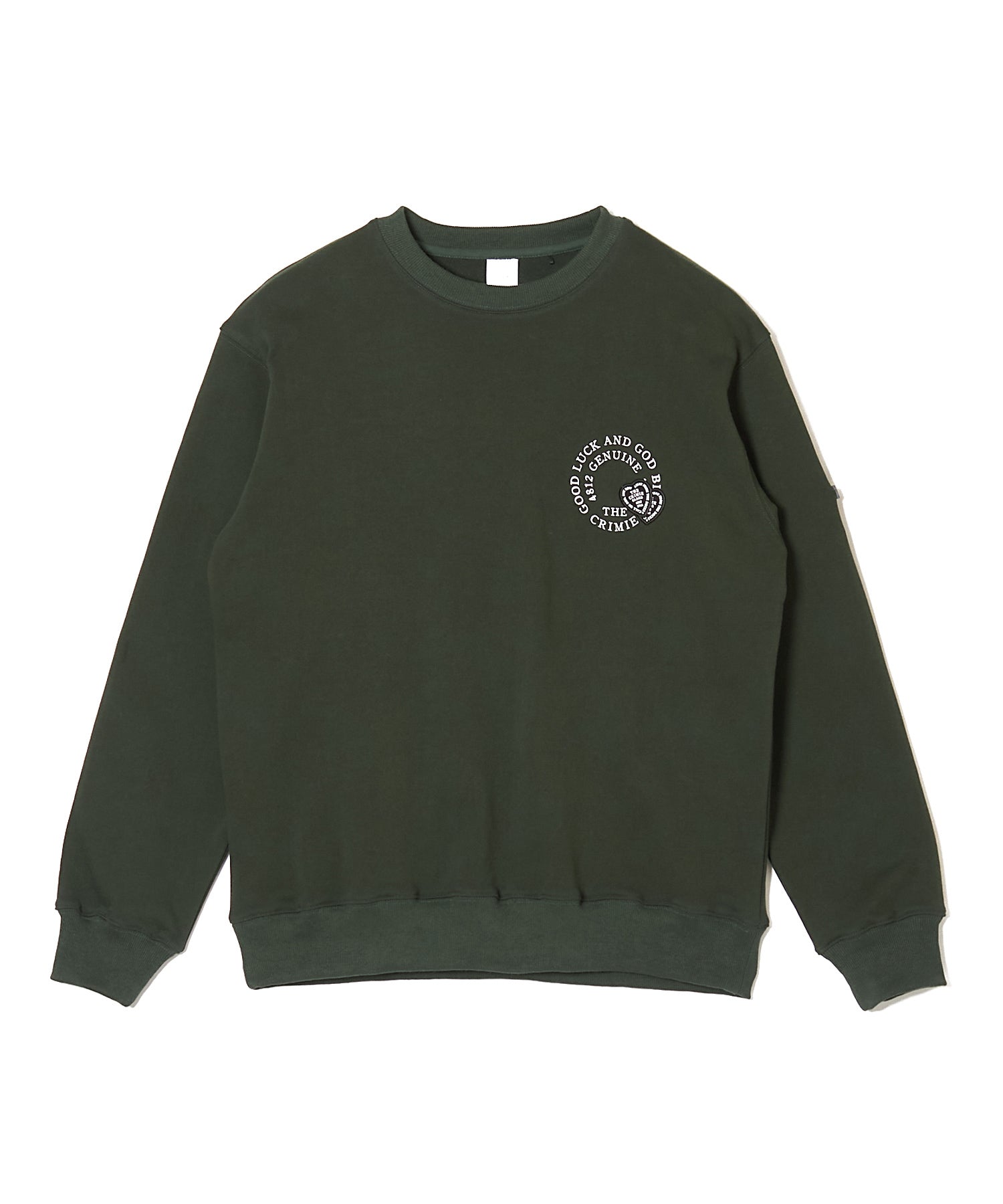 CIRCLE LOGO HEART WAPPEN CREW NECK SWEAT