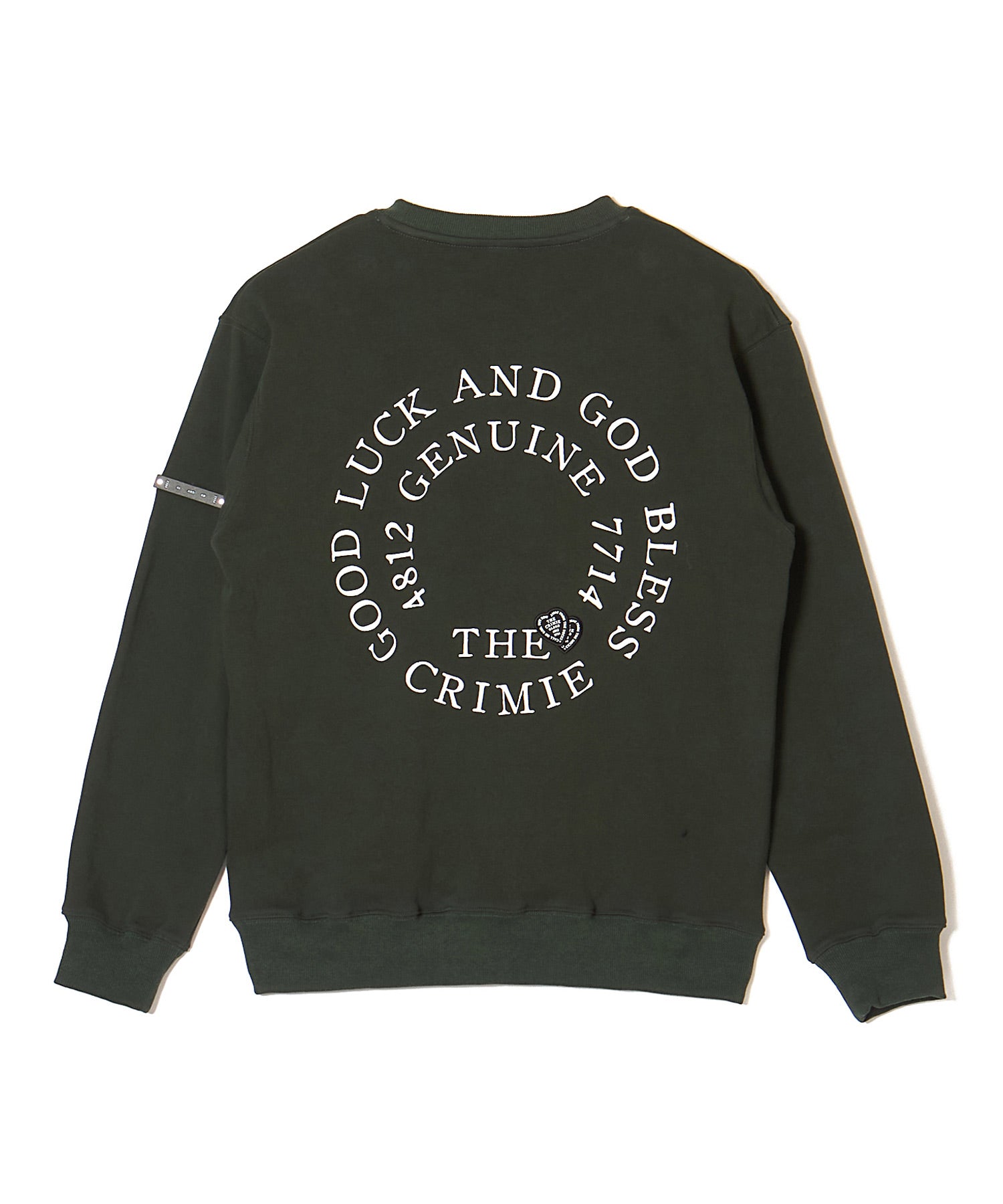 CIRCLE LOGO HEART WAPPEN CREW NECK SWEAT