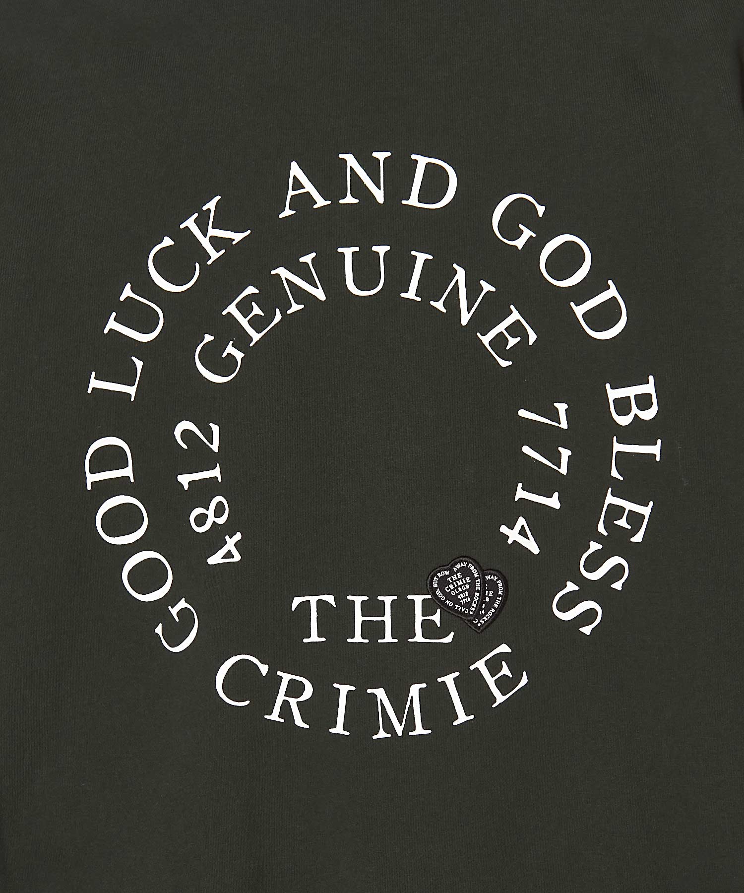 CIRCLE LOGO HEART WAPPEN CREW NECK SWEAT