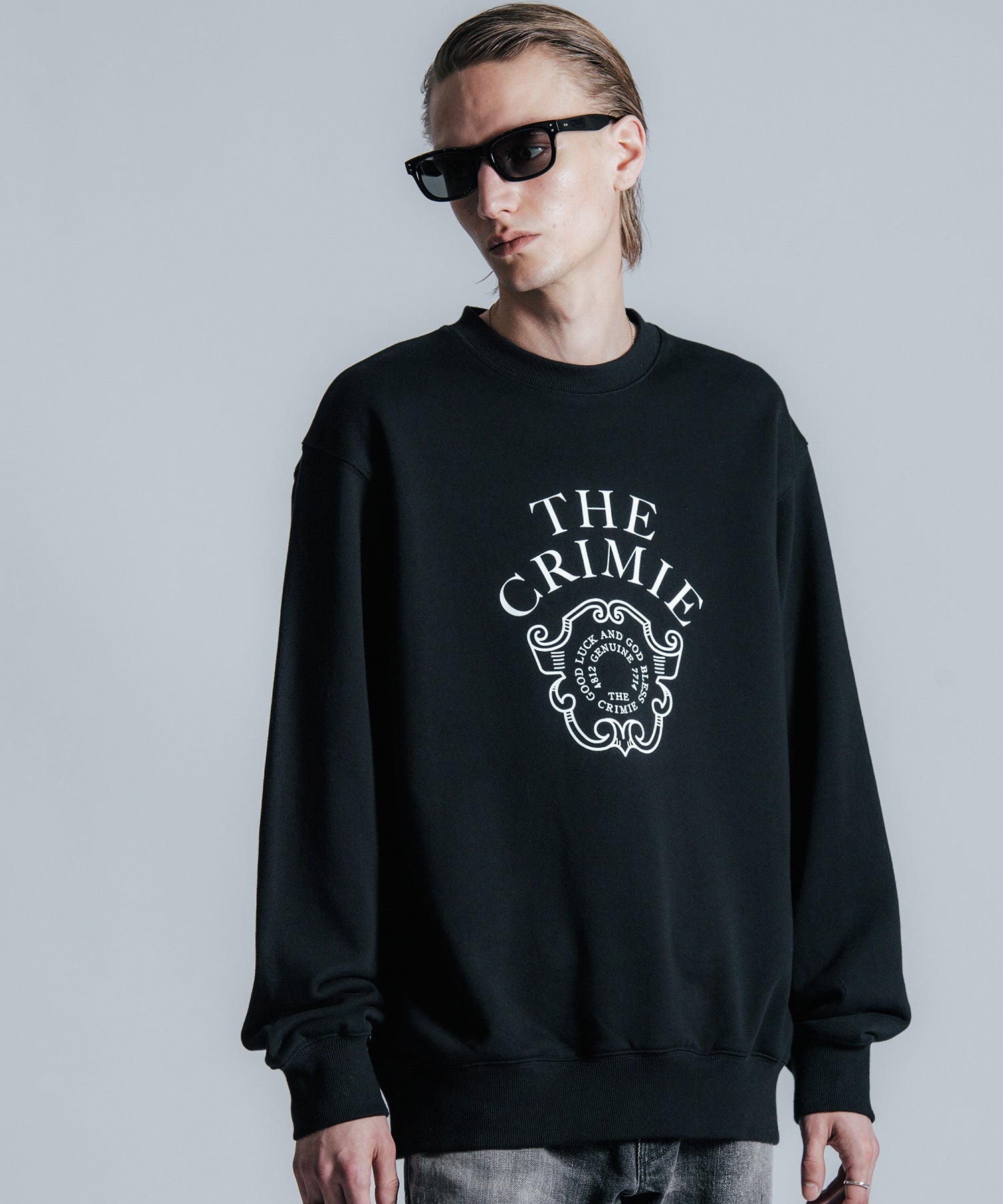 EMBLEM LOGO CREW NECK SWEAT