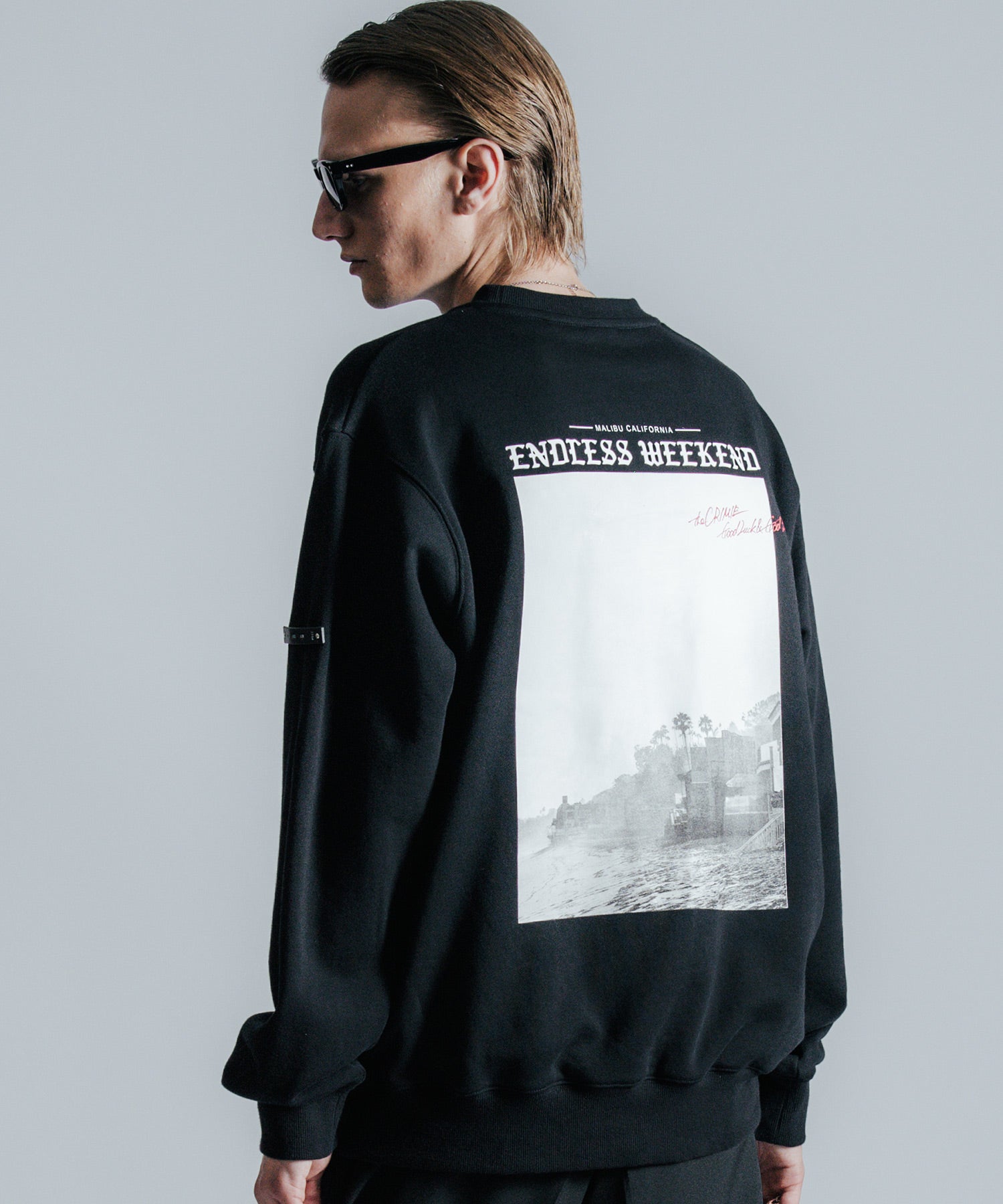 GAZETTE CREW NECK PHOTO PRINT SWEAT