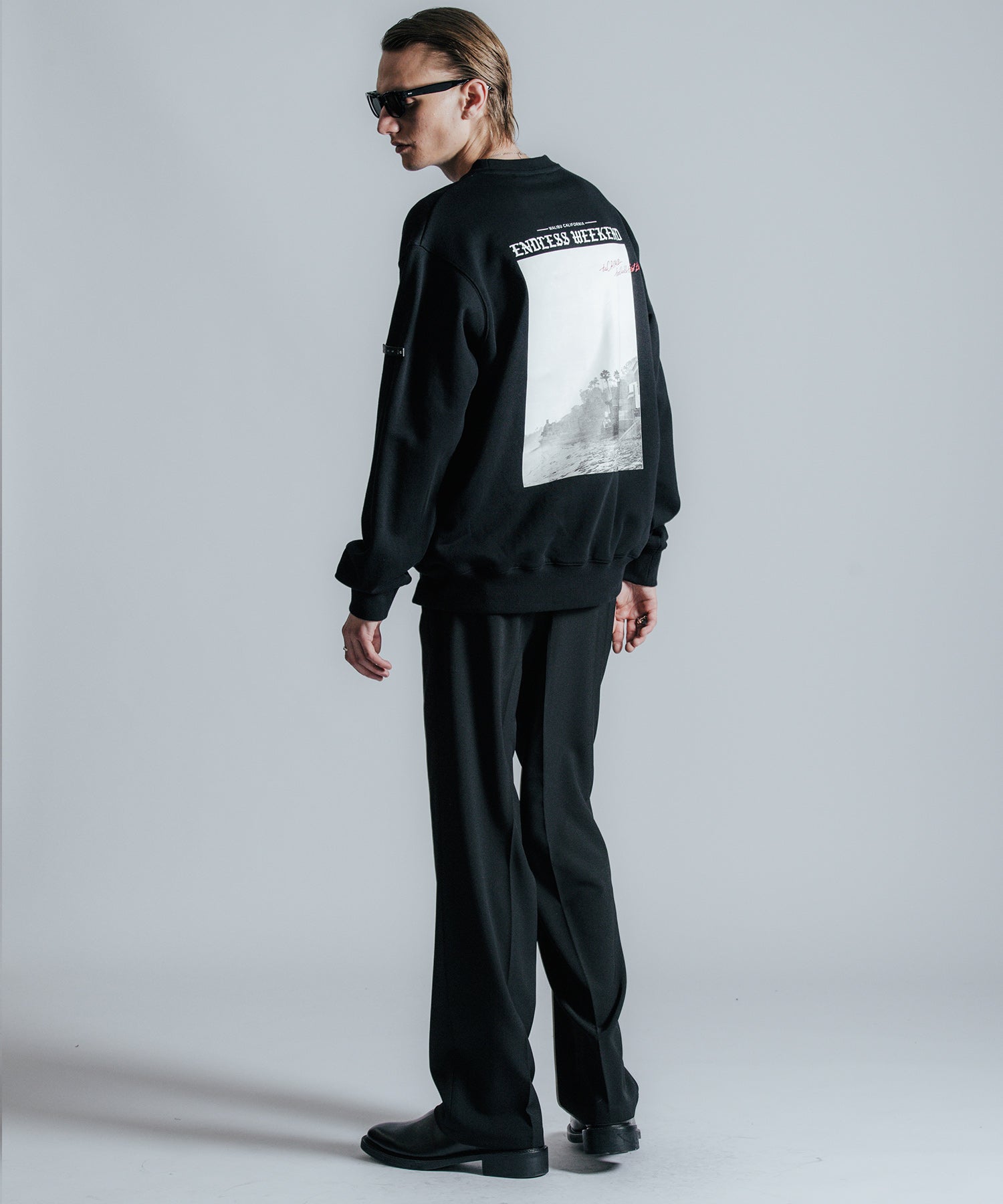 GAZETTE CREW NECK PHOTO PRINT SWEAT