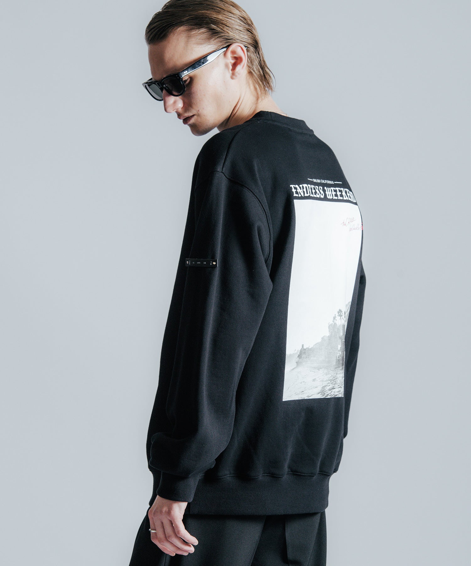 GAZETTE CREW NECK PHOTO PRINT SWEAT