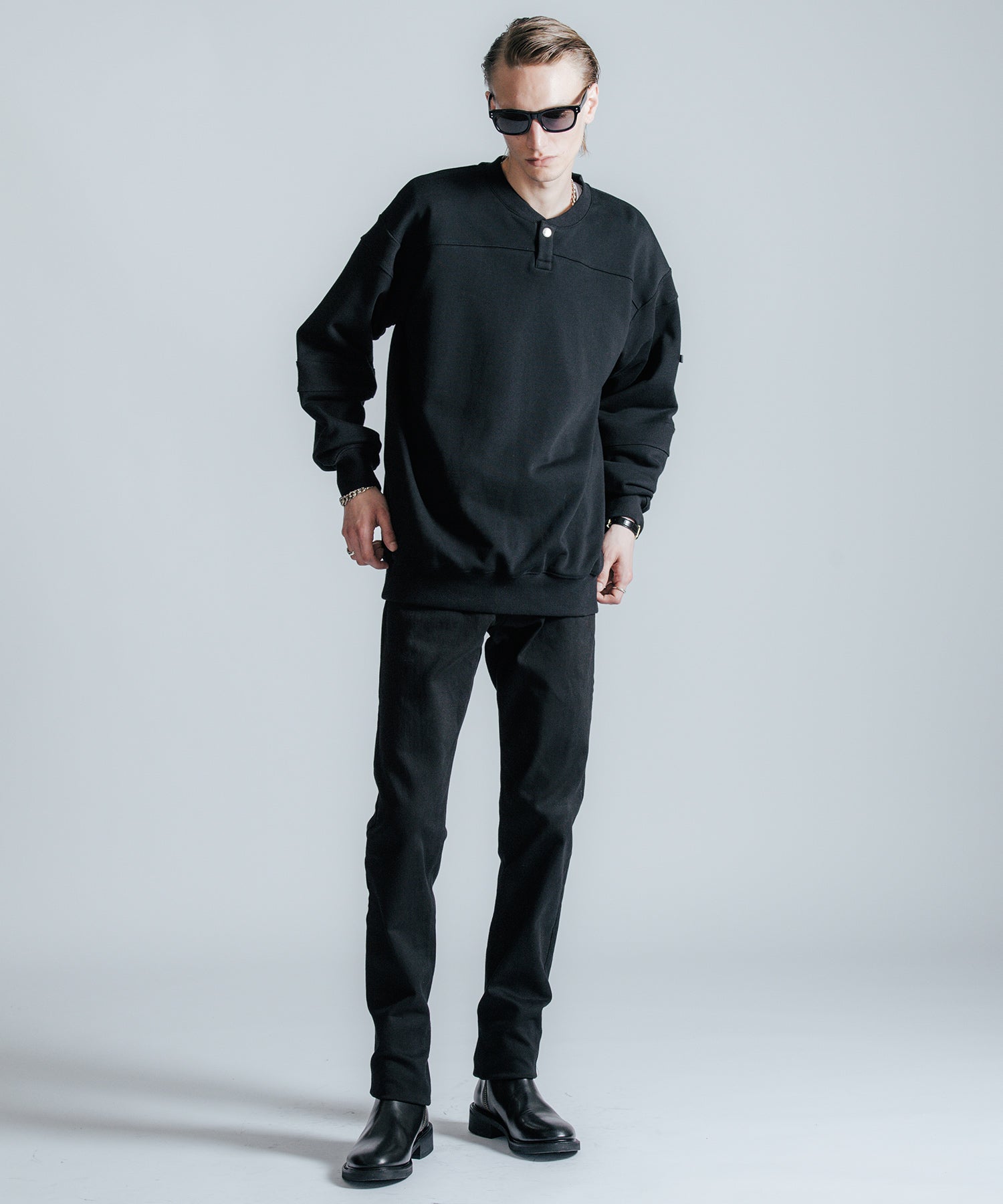FOOTBALL RIB HENLY NECK SWEAT