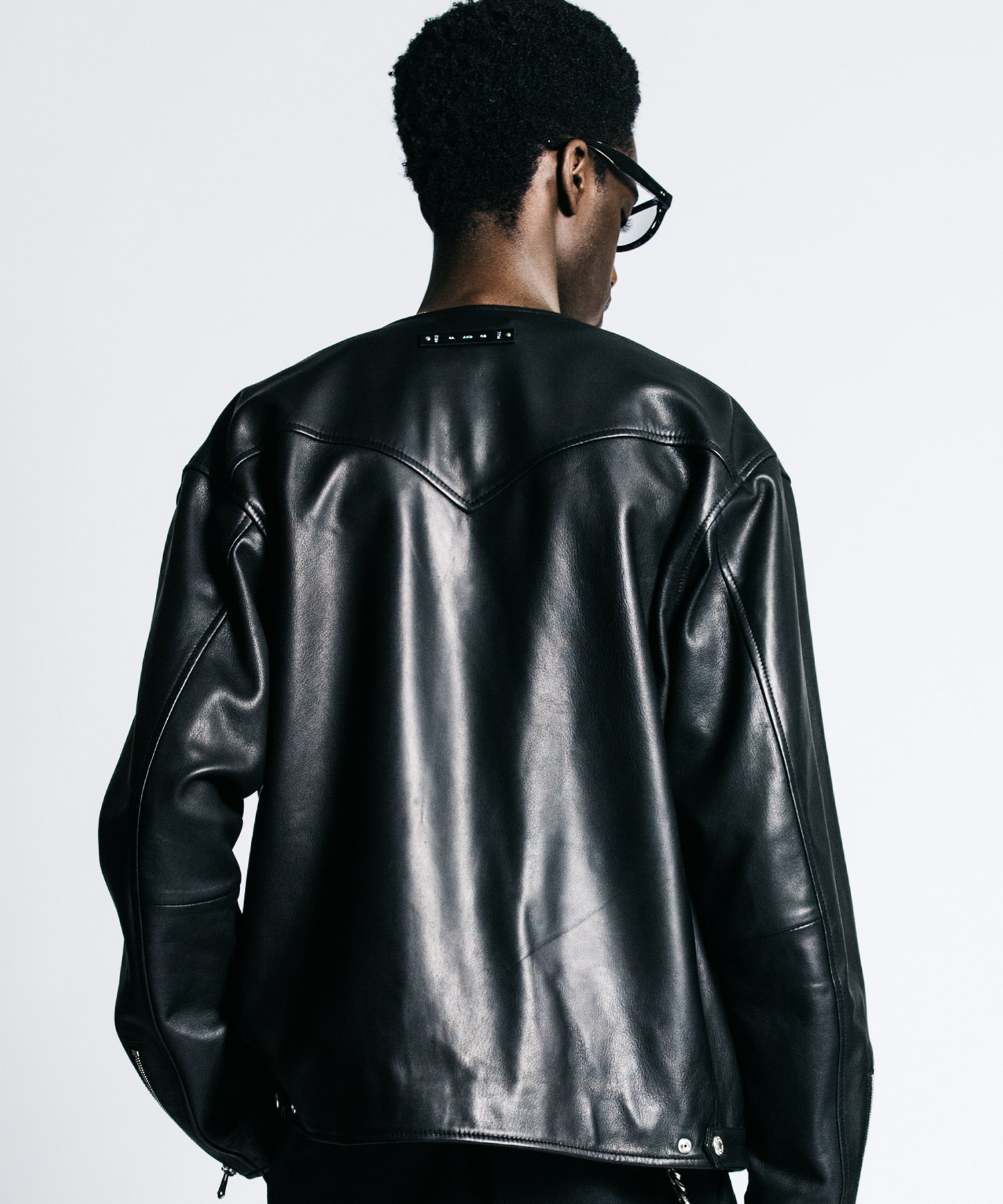 LAMB LEATHER RIDERS CARDIGAN