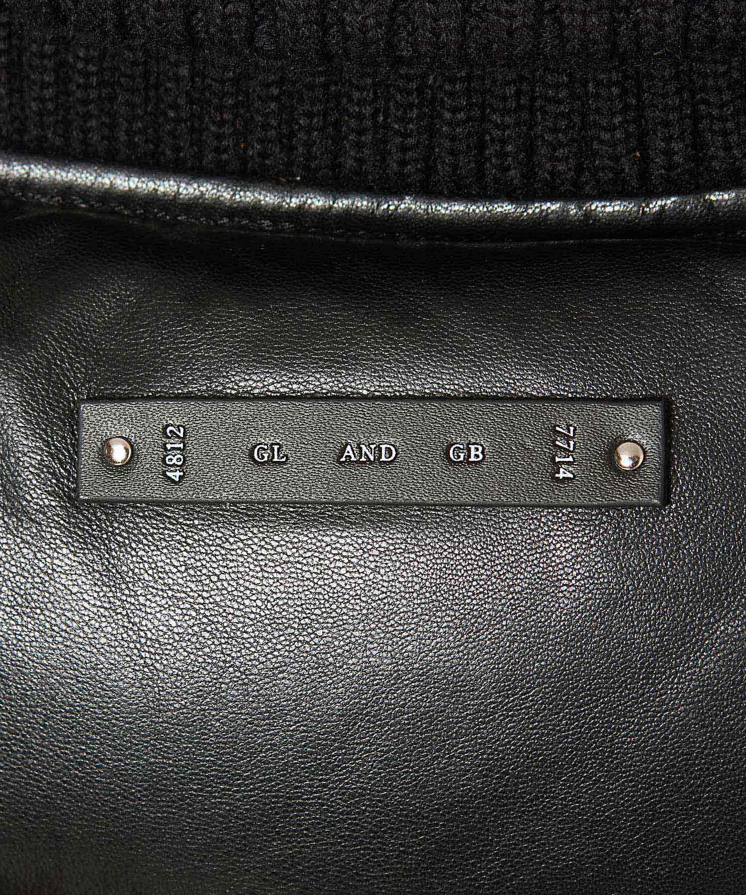 DIAMOND QUILT LAMB LEATHER DOWN VEST
