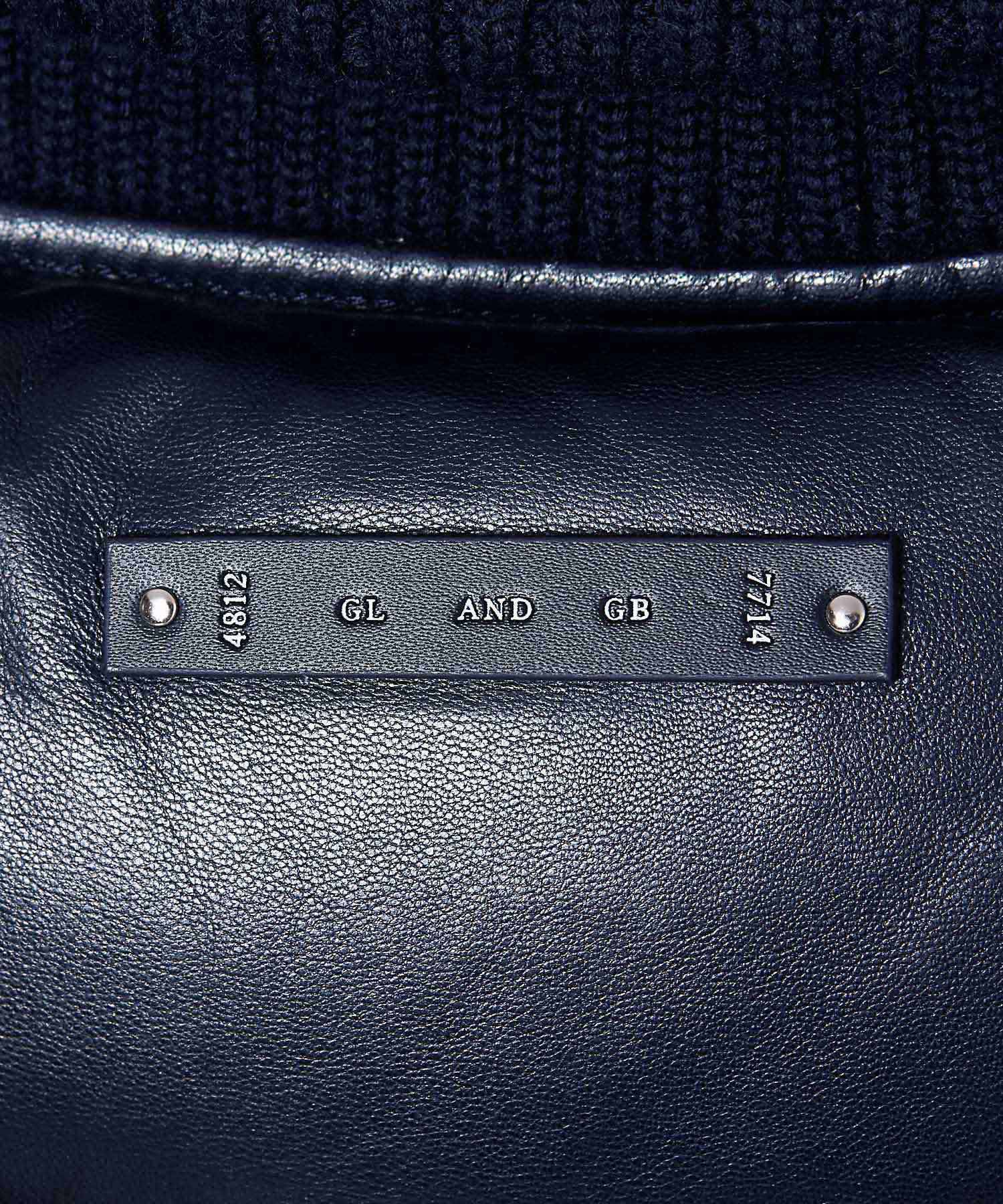 DIAMOND QUILT LAMB LEATHER DOWN VEST