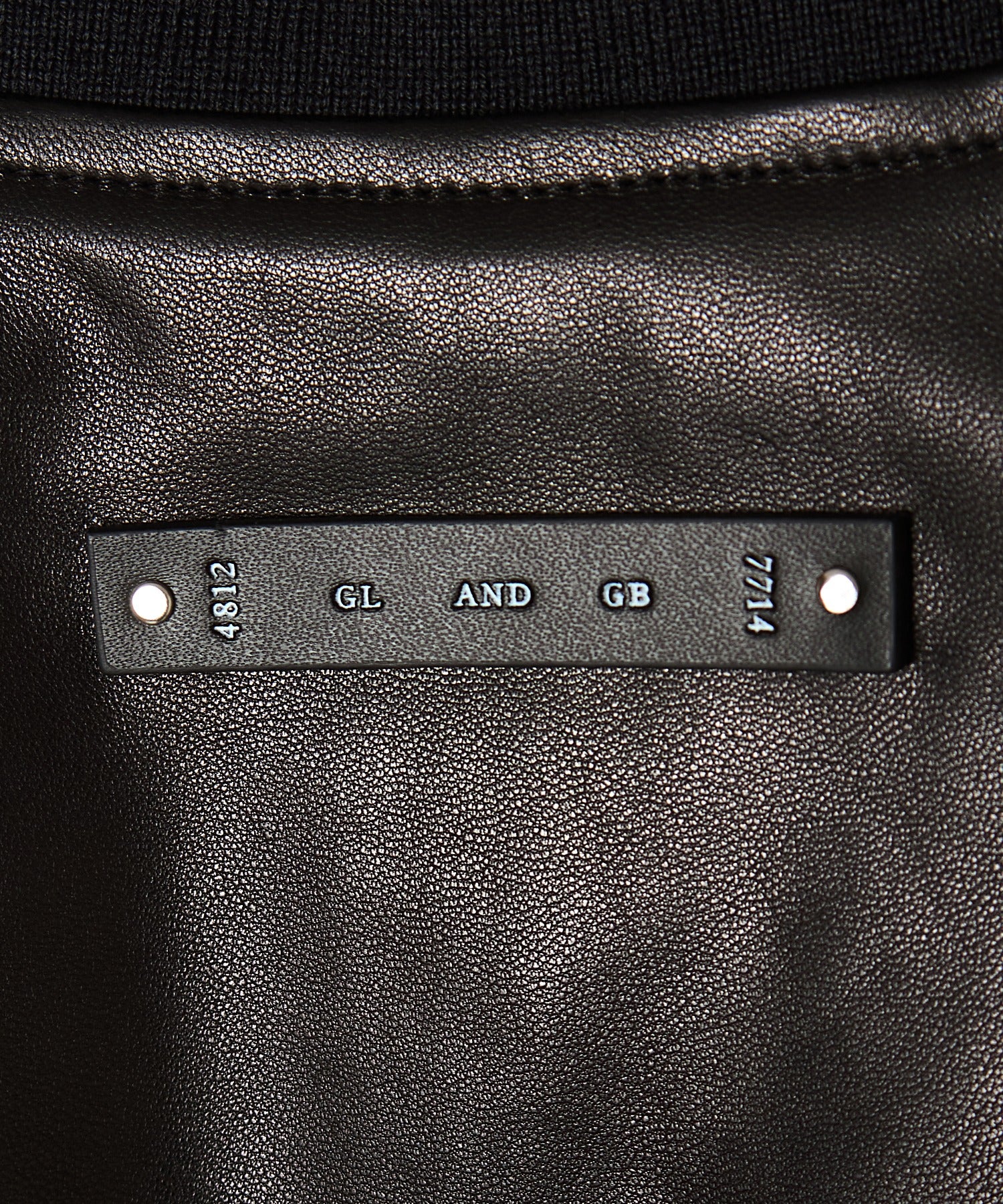 NYLON SLEEVE LEATHER MA1 JACKET