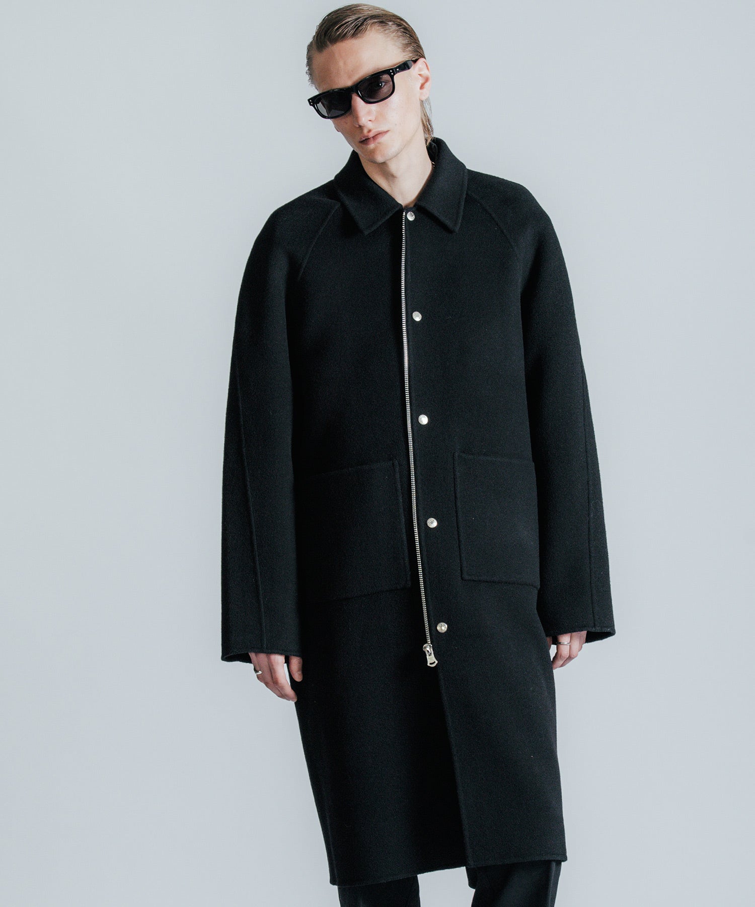 MELTON WOOL COAT
