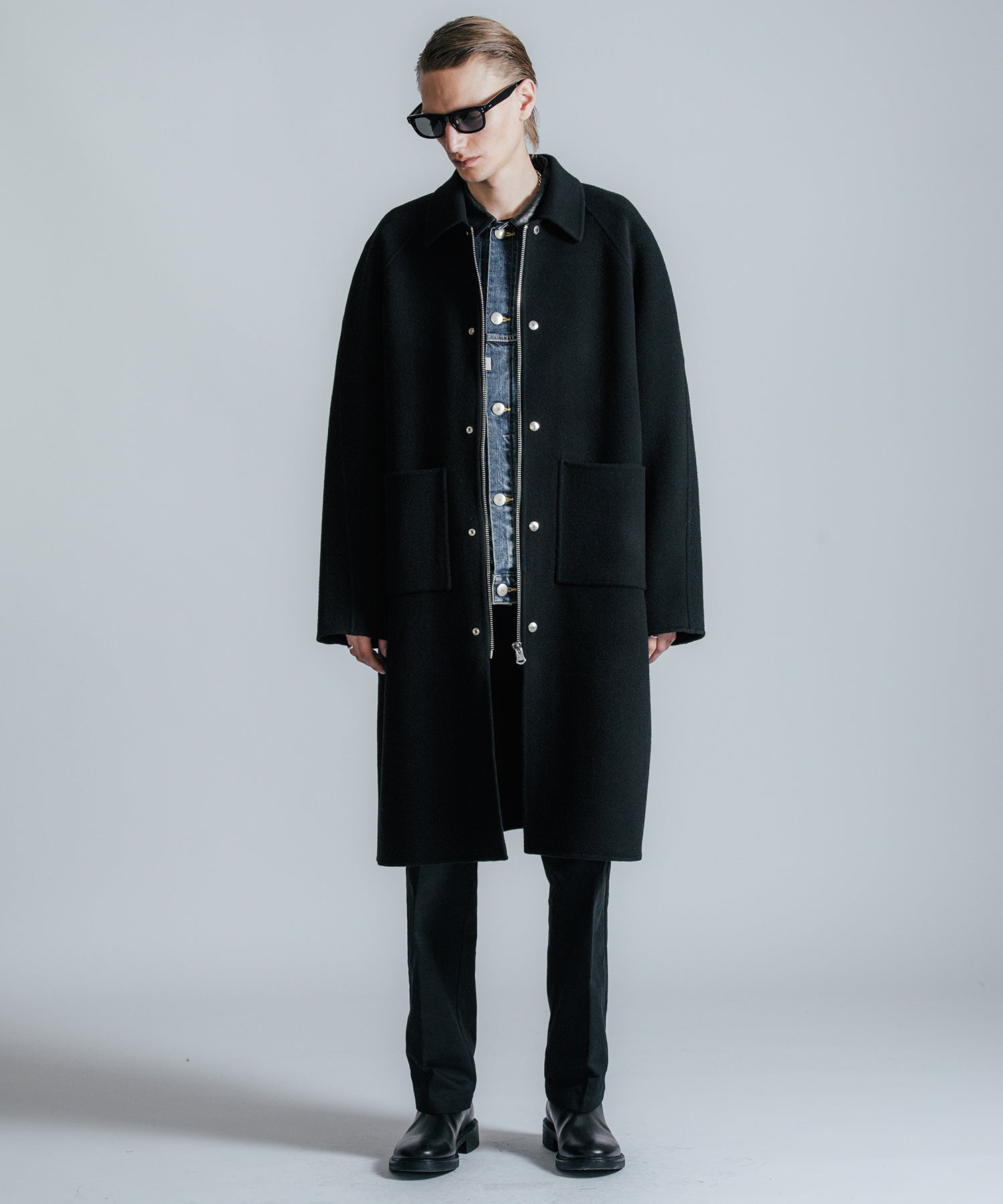 MELTON WOOL COAT