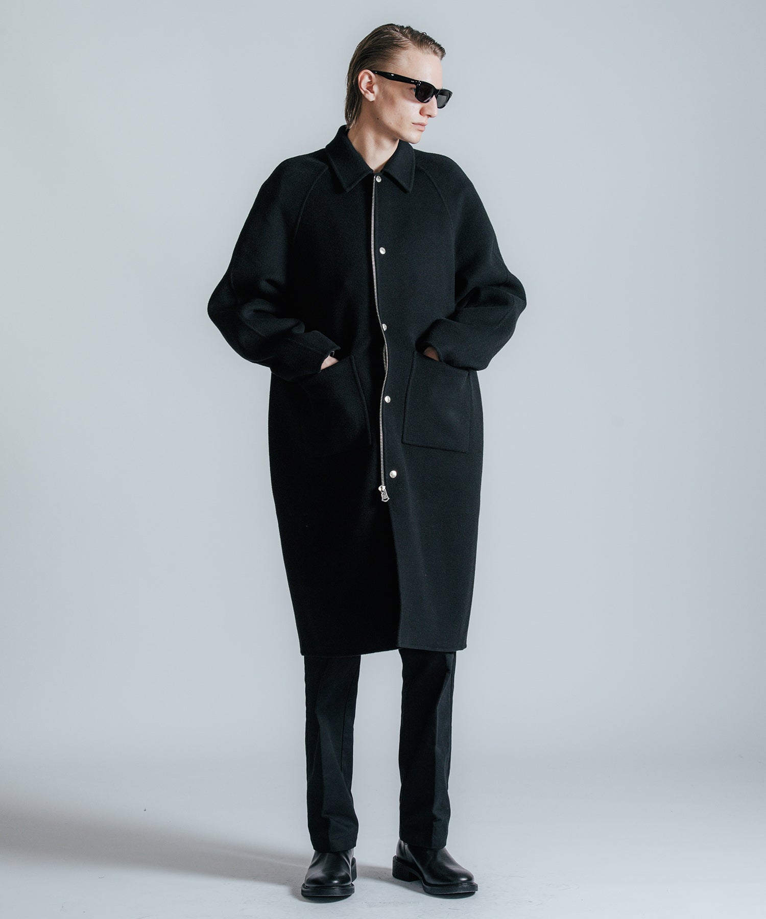 MELTON WOOL COAT
