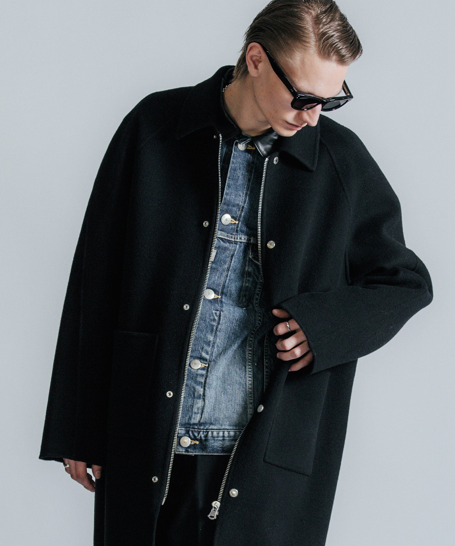 MELTON WOOL COAT