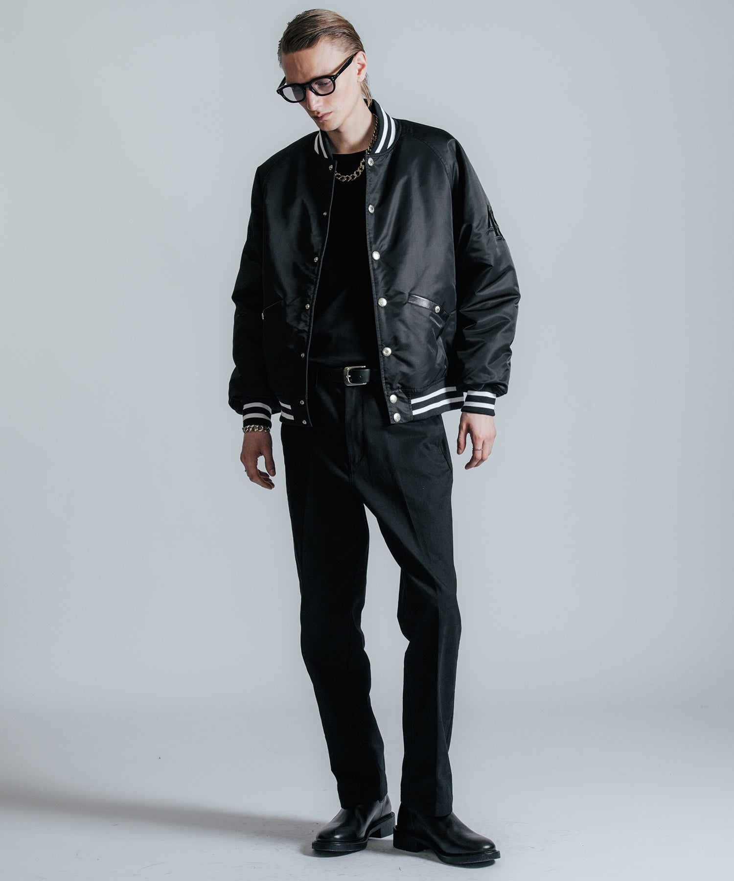 NYLON STADIUM BOMBER JACKET