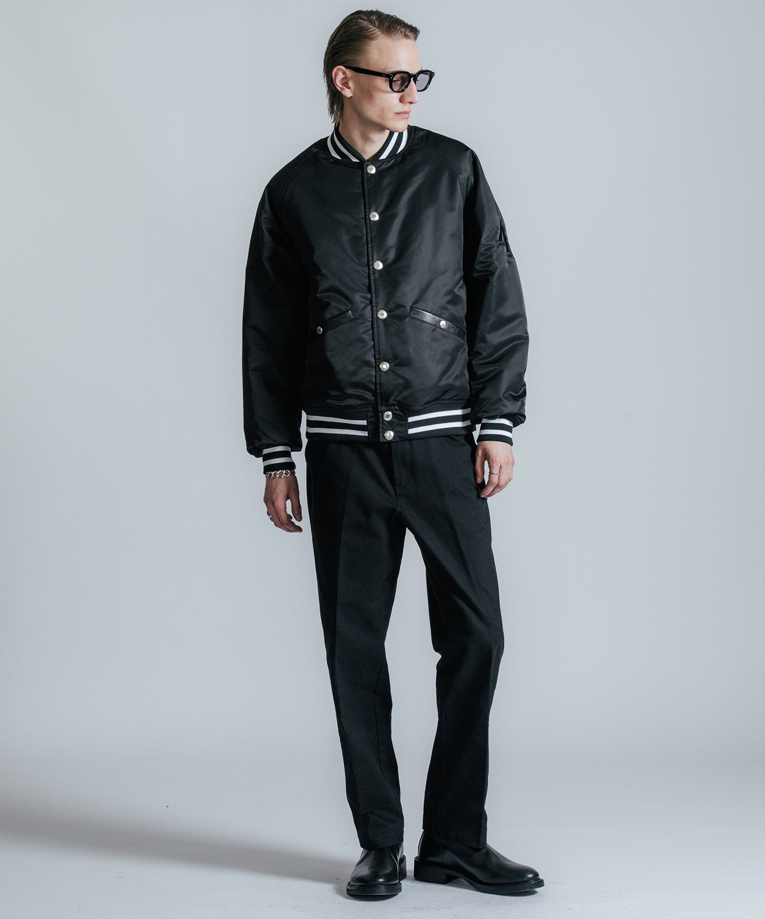NYLON STADIUM BOMBER JACKET