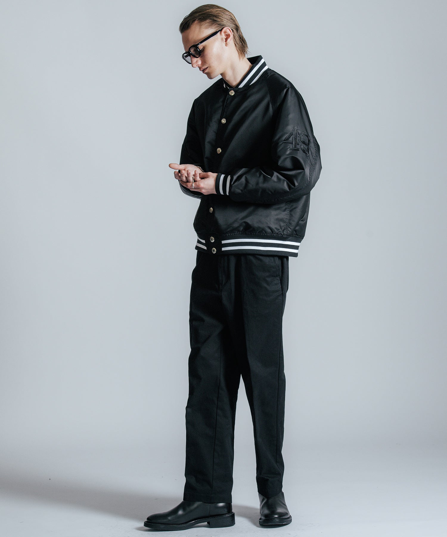 NYLON STADIUM BOMBER JACKET