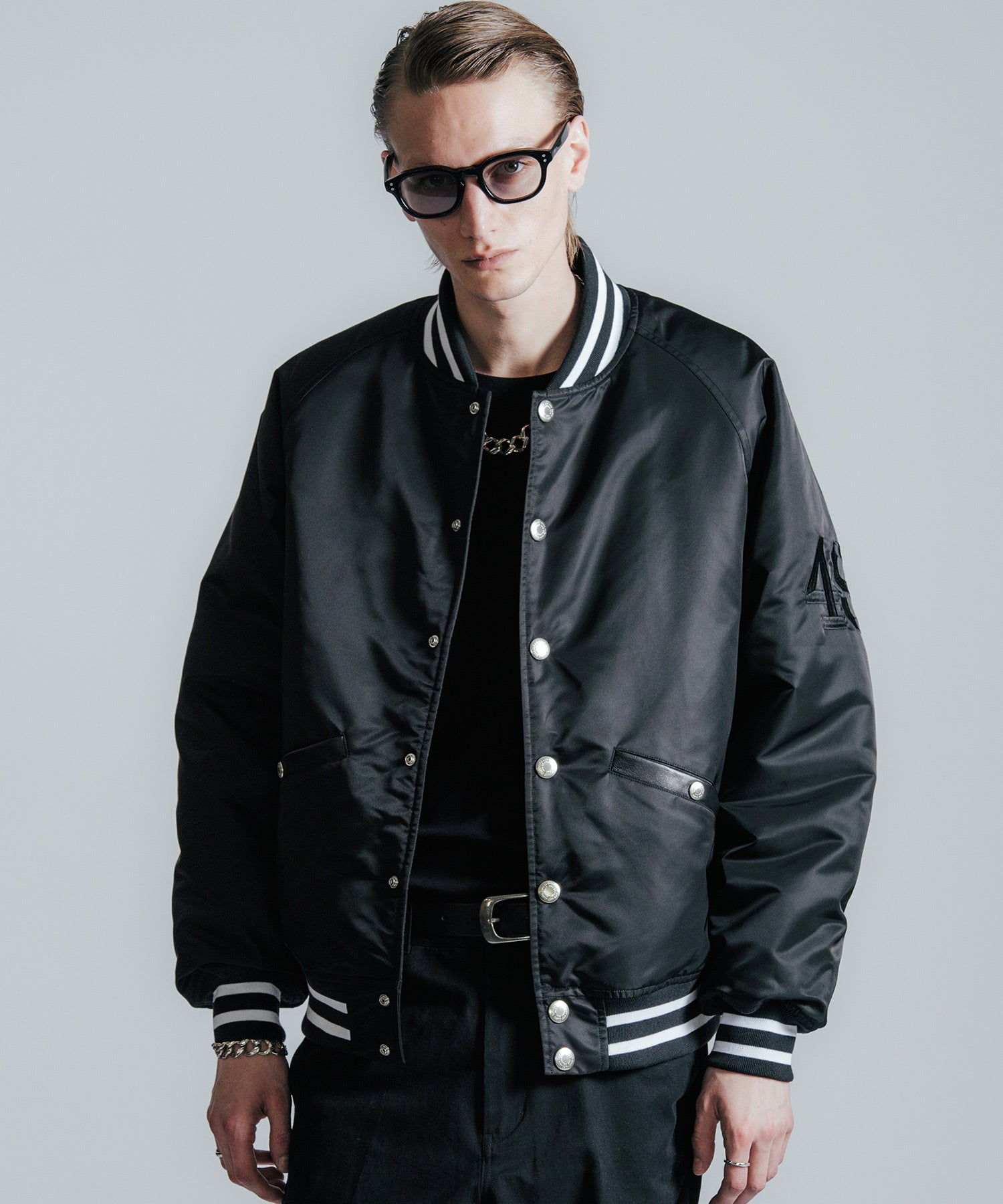 NYLON STADIUM BOMBER JACKET
