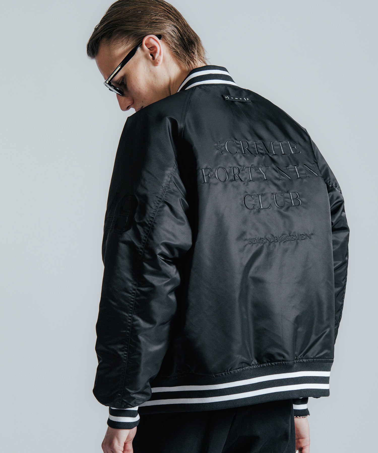 NYLON STADIUM BOMBER JACKET